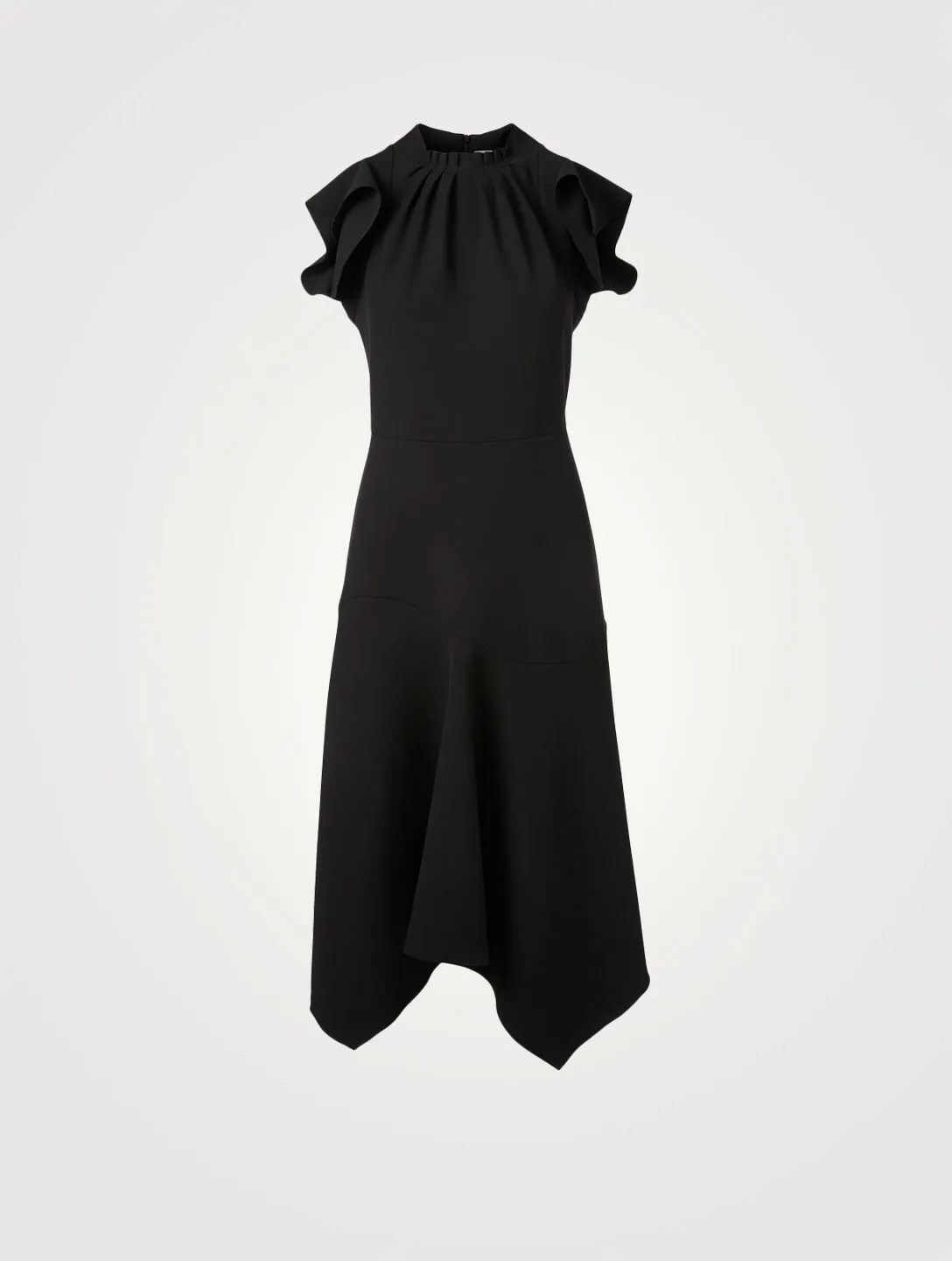 $1,095 ELEVENTY - Black Cap Sleeve Dress - 10 / 48