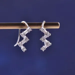 18k Gold Diamond Fashion Stud Earrings Exclusively Handcrafted 0.13ct Carat Natural Diamond (H-F Color, VS1-VS2 Clarity)