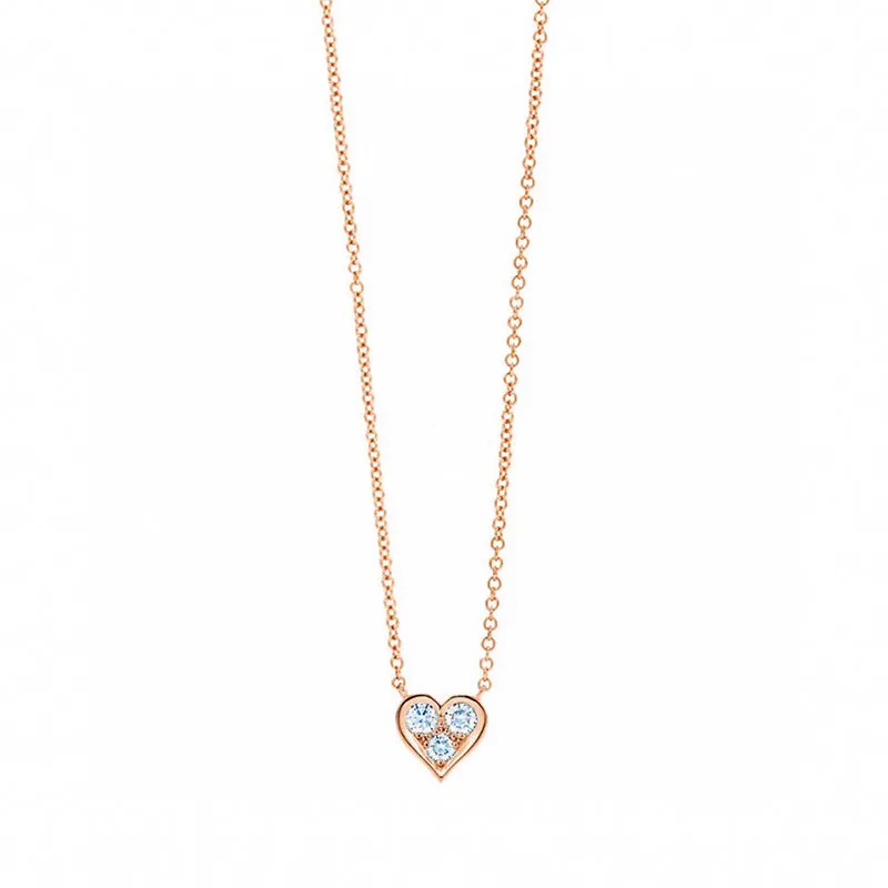 18K Gold Round Diamond  Heart Pendant Exclusively Handcrafted 0.05 Carat Natural Diamond (H-F Color, VS1-VS2 Clarity)