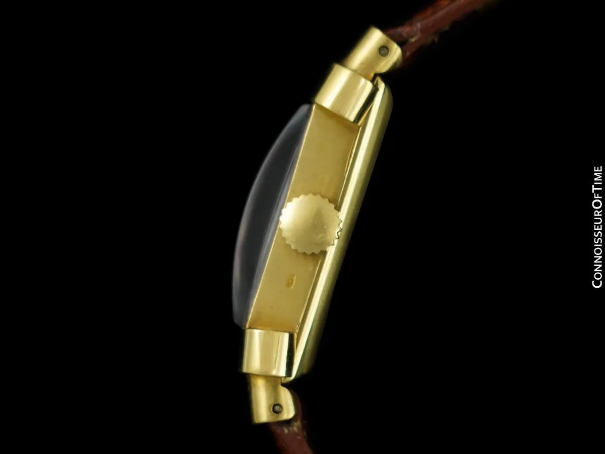 1946 Patek Philippe Vintage Mens Ref. 1450 "Top Hat" Watch - 18K Gold with Papers
