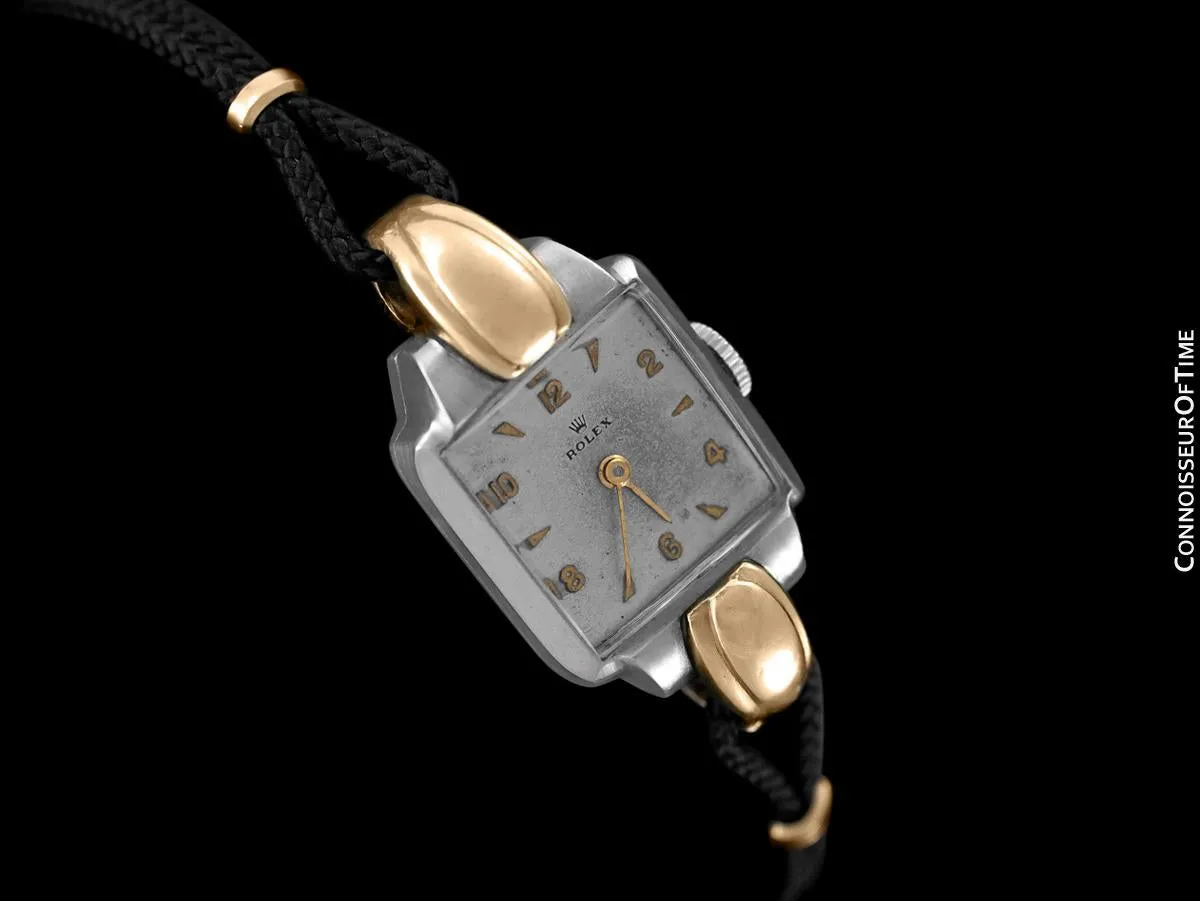 1946 Rolex Vintage Ladies Dress Watch - Two-Tone Stainless Steel & 14K Gold