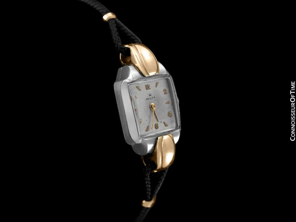 1946 Rolex Vintage Ladies Dress Watch - Two-Tone Stainless Steel & 14K Gold