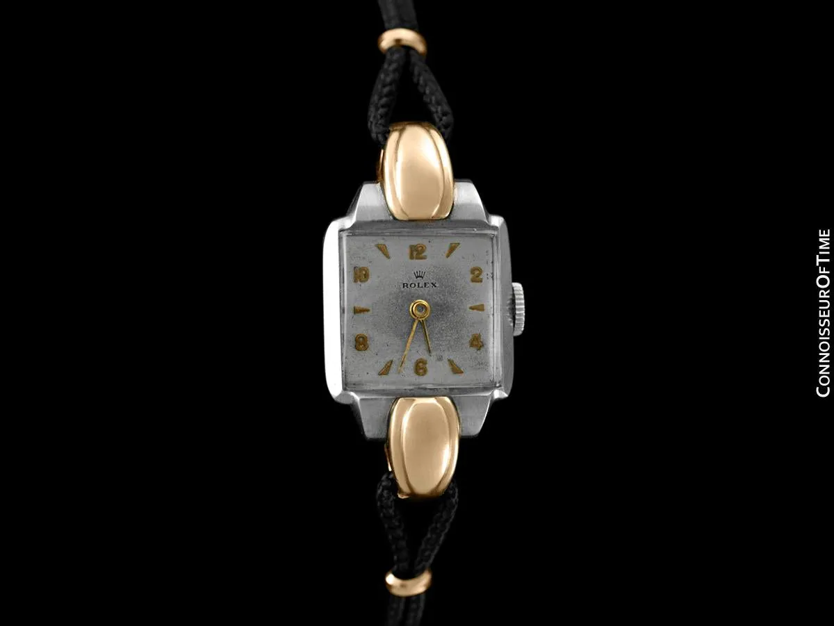 1946 Rolex Vintage Ladies Dress Watch - Two-Tone Stainless Steel & 14K Gold