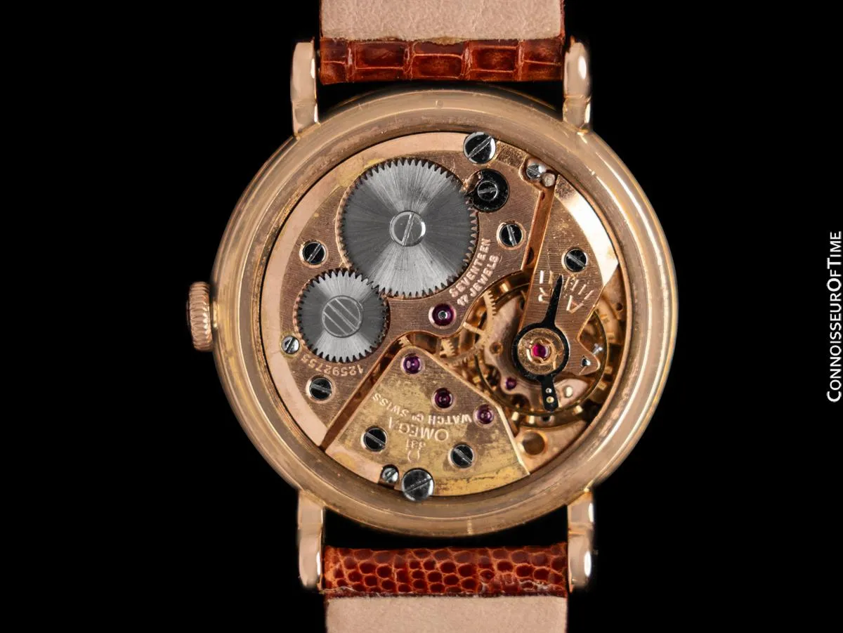 1950 Omega Cosmic Vintage Triple Date, Moon Phase Watch - 18K Rose Gold
