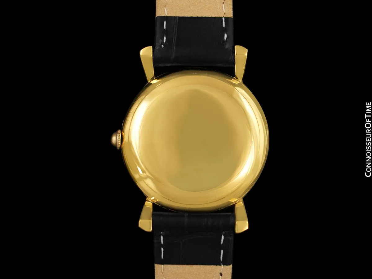 1950's Ulysse Nardin Vintage Chronometer Mens Dress Watch, Beautiful Case - 18K Gold Plated