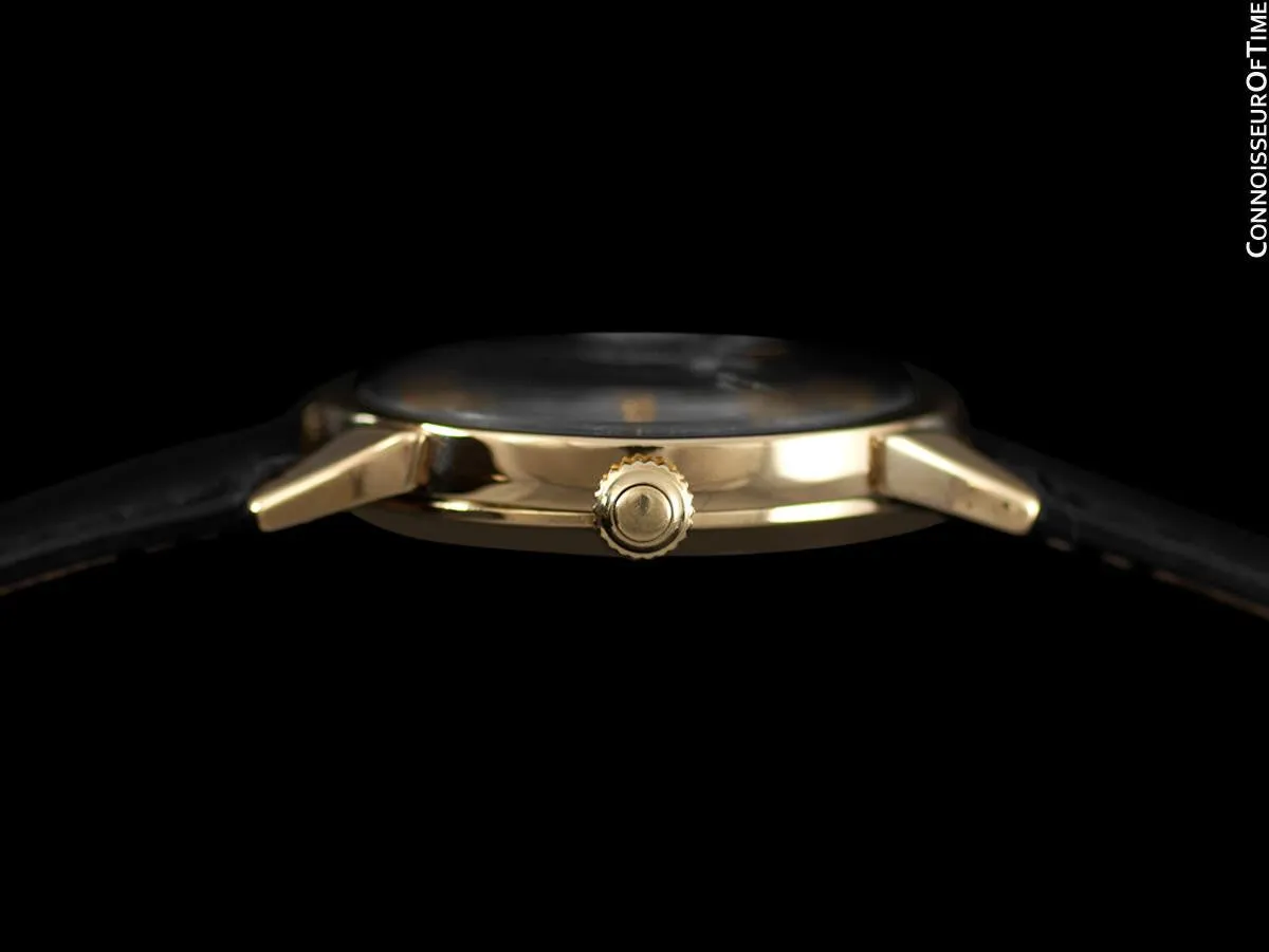 1953 Jaeger-LeCoultre Vintage Calendar Date Mens Watch - 14K Solid Gold