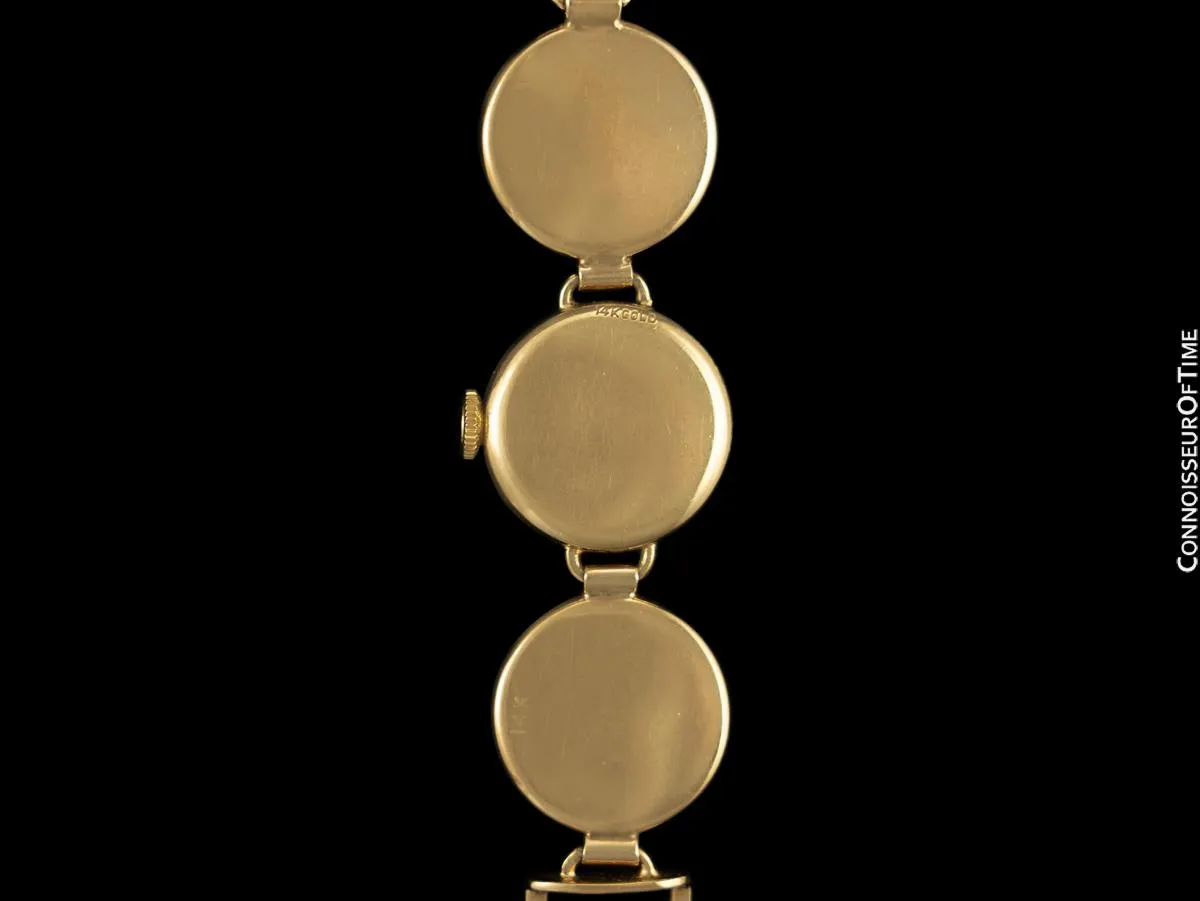 1954 Tiffany & Co. Vintage Ladies Equestrian Horse Watch - 14K Gold, Platinum & Essex Crystal