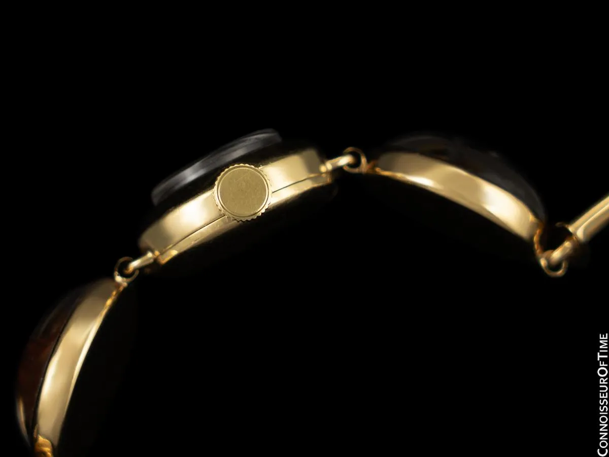 1954 Tiffany & Co. Vintage Ladies Equestrian Horse Watch - 14K Gold, Platinum & Essex Crystal