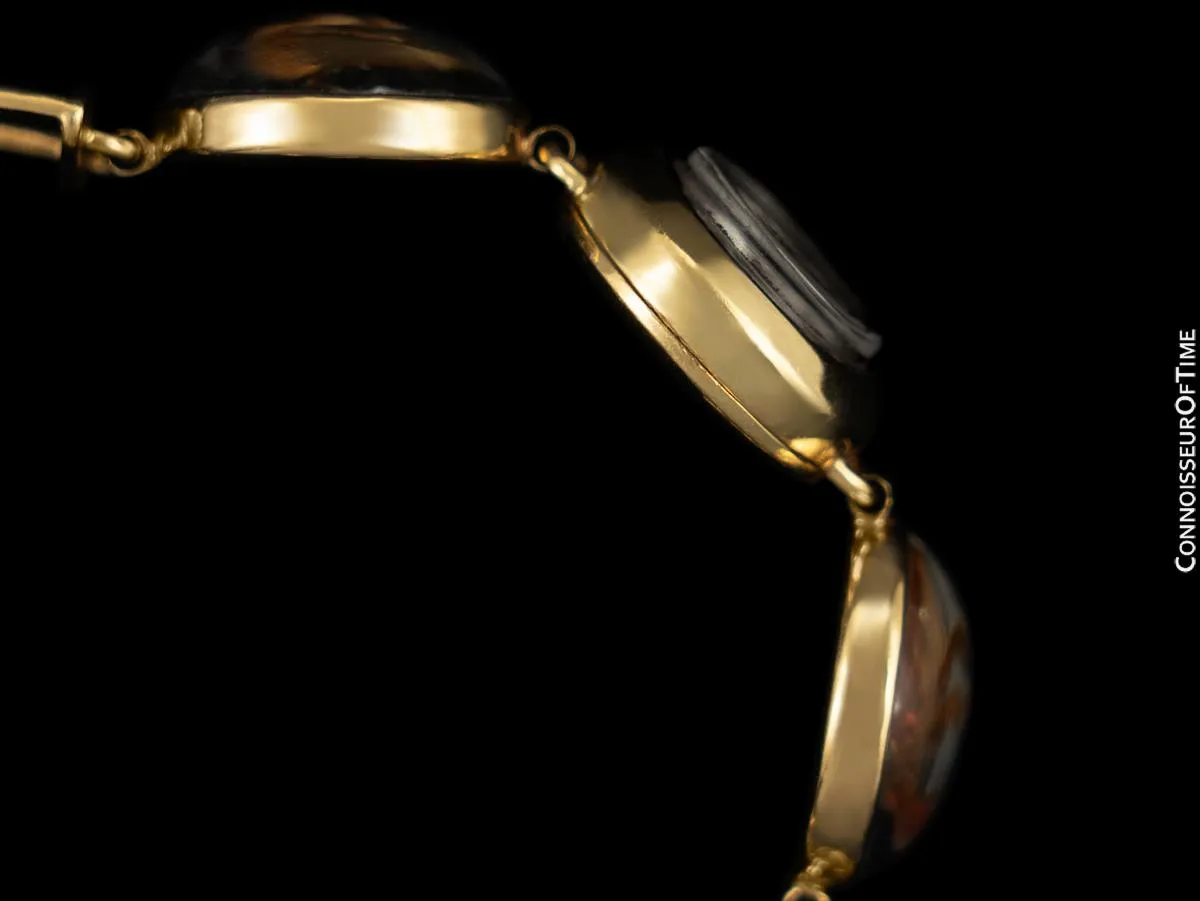 1954 Tiffany & Co. Vintage Ladies Equestrian Horse Watch - 14K Gold, Platinum & Essex Crystal