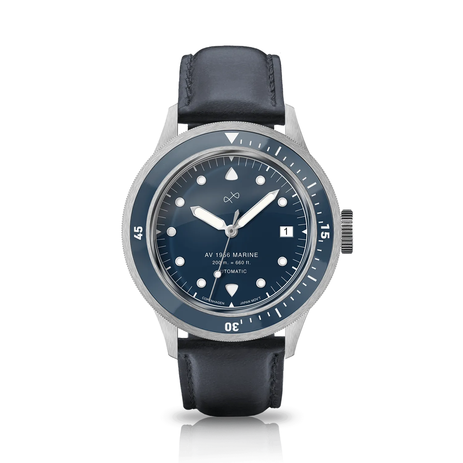 1956 Marine Automatic, Steel / Blue