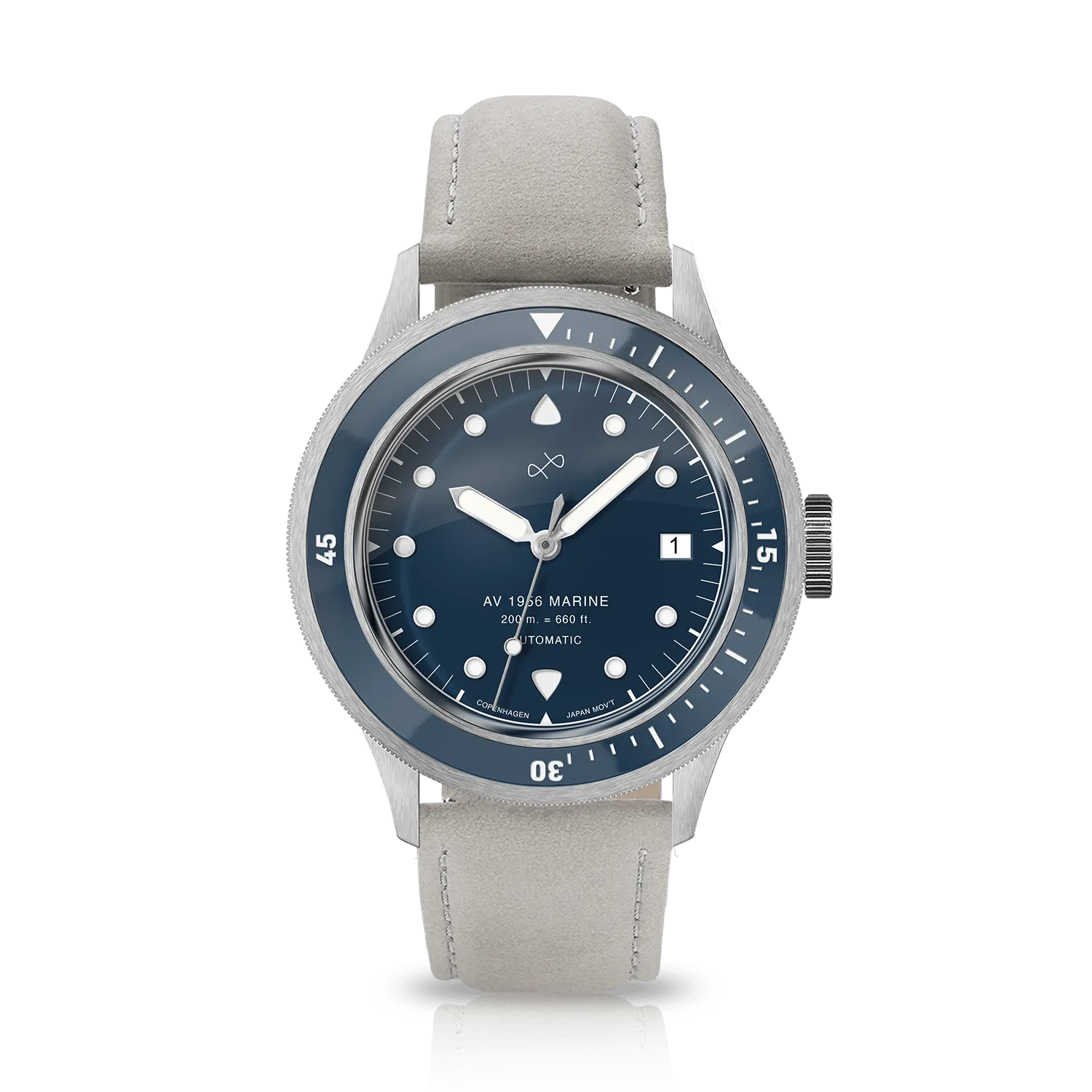 1956 Marine Automatic, Steel / Blue