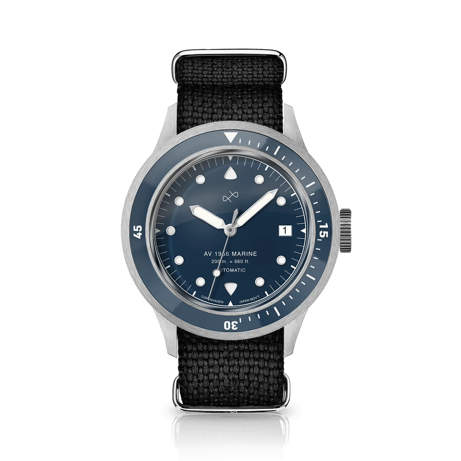 1956 Marine Automatic, Steel / Blue