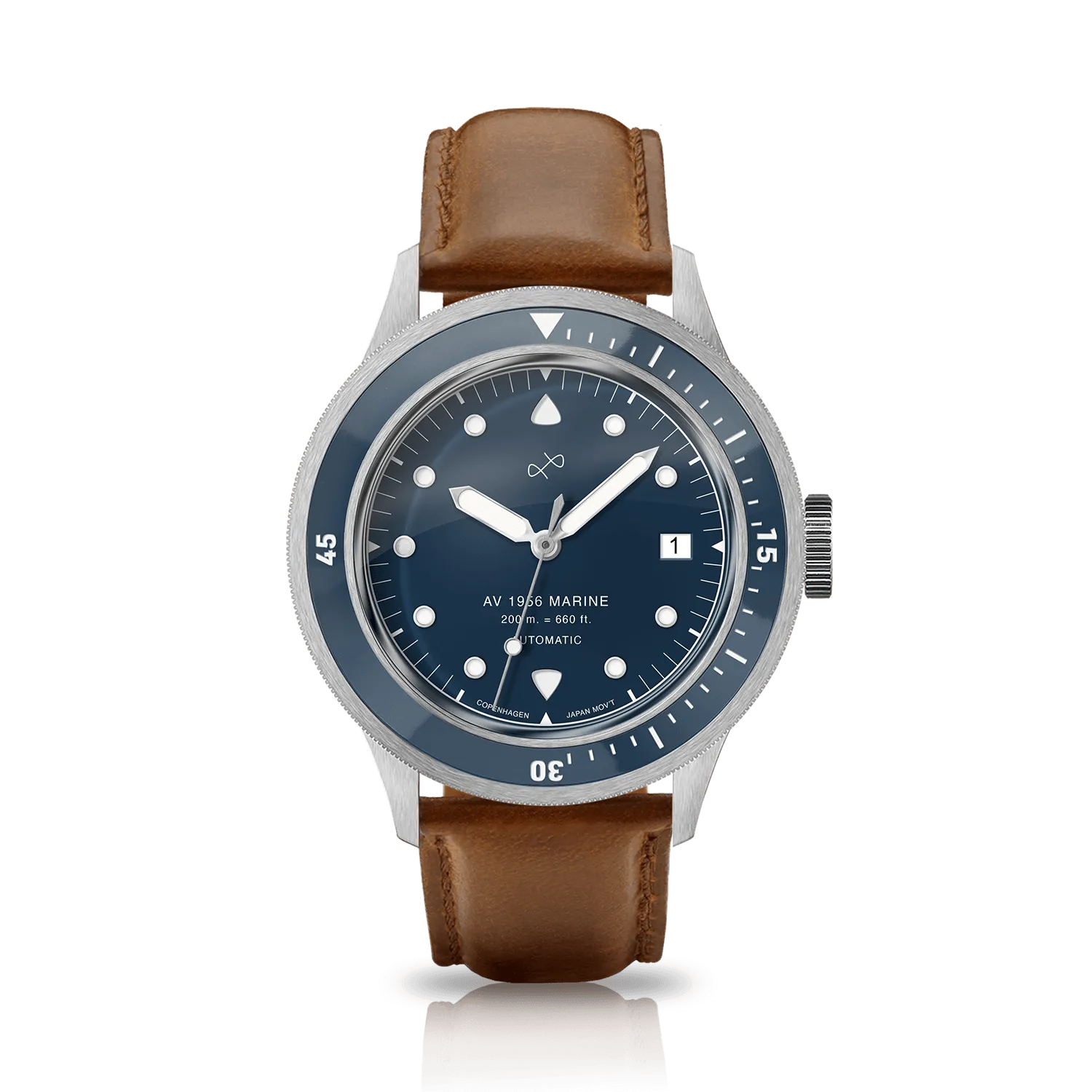 1956 Marine Automatic, Steel / Blue