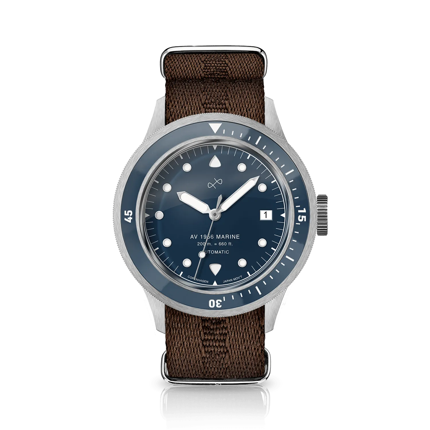 1956 Marine Automatic, Steel / Blue