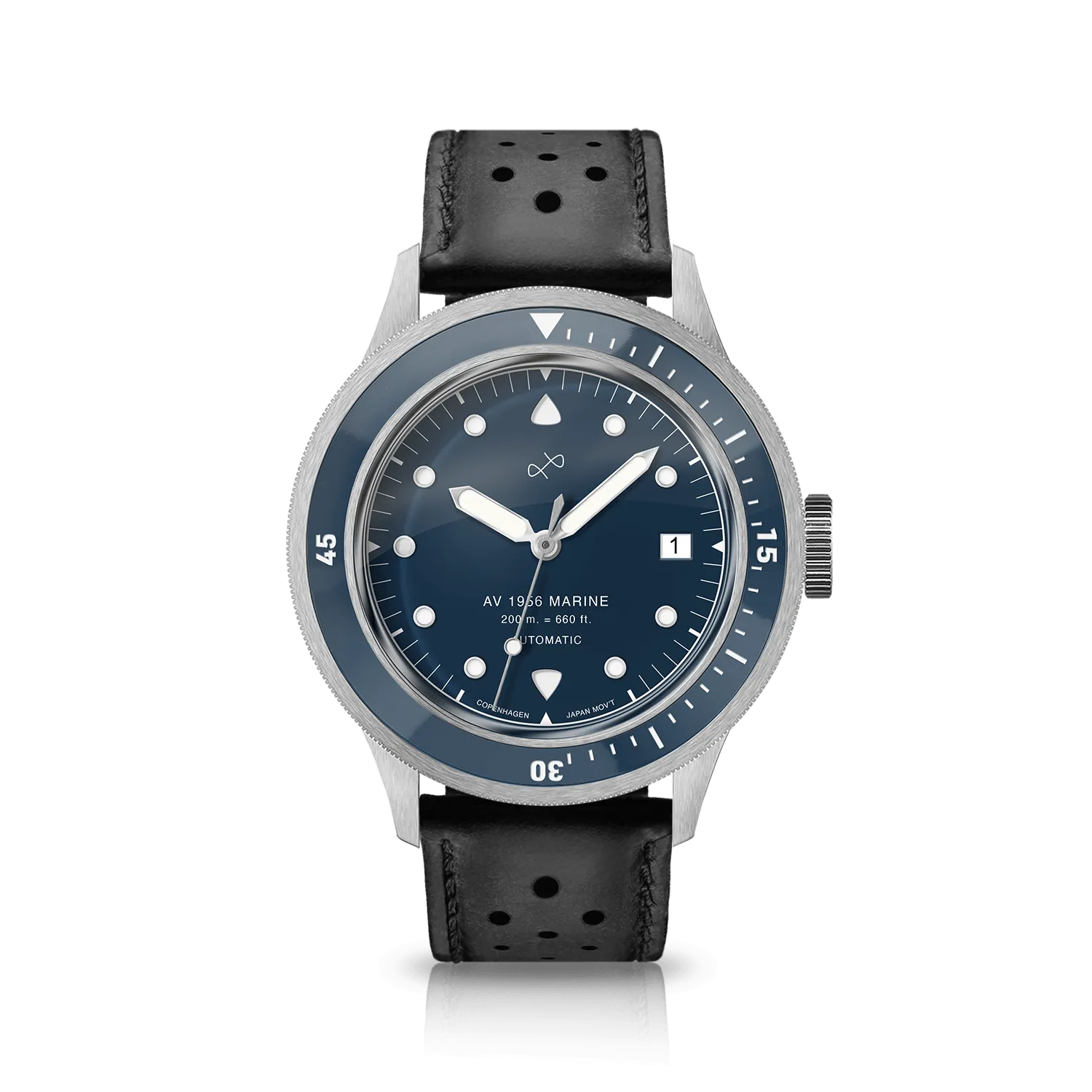 1956 Marine Automatic, Steel / Blue