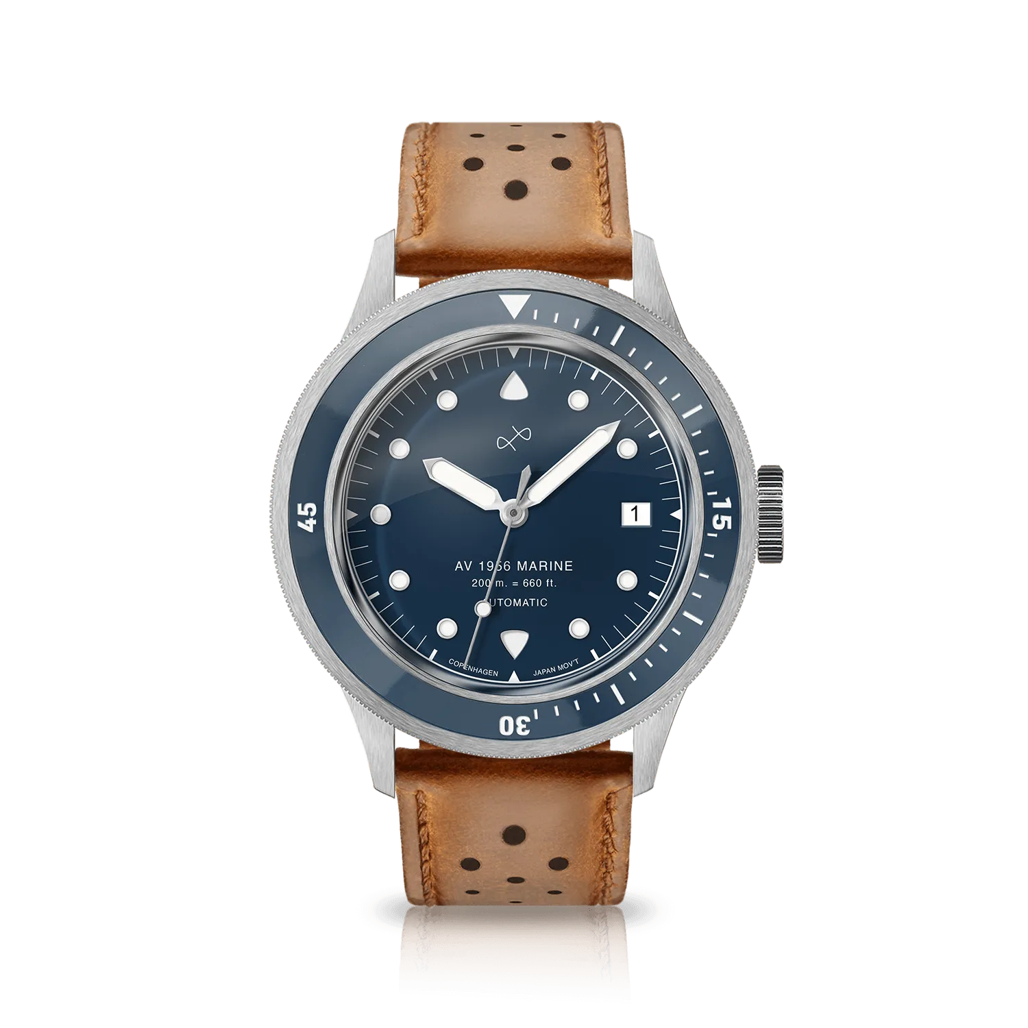 1956 Marine Automatic, Steel / Blue