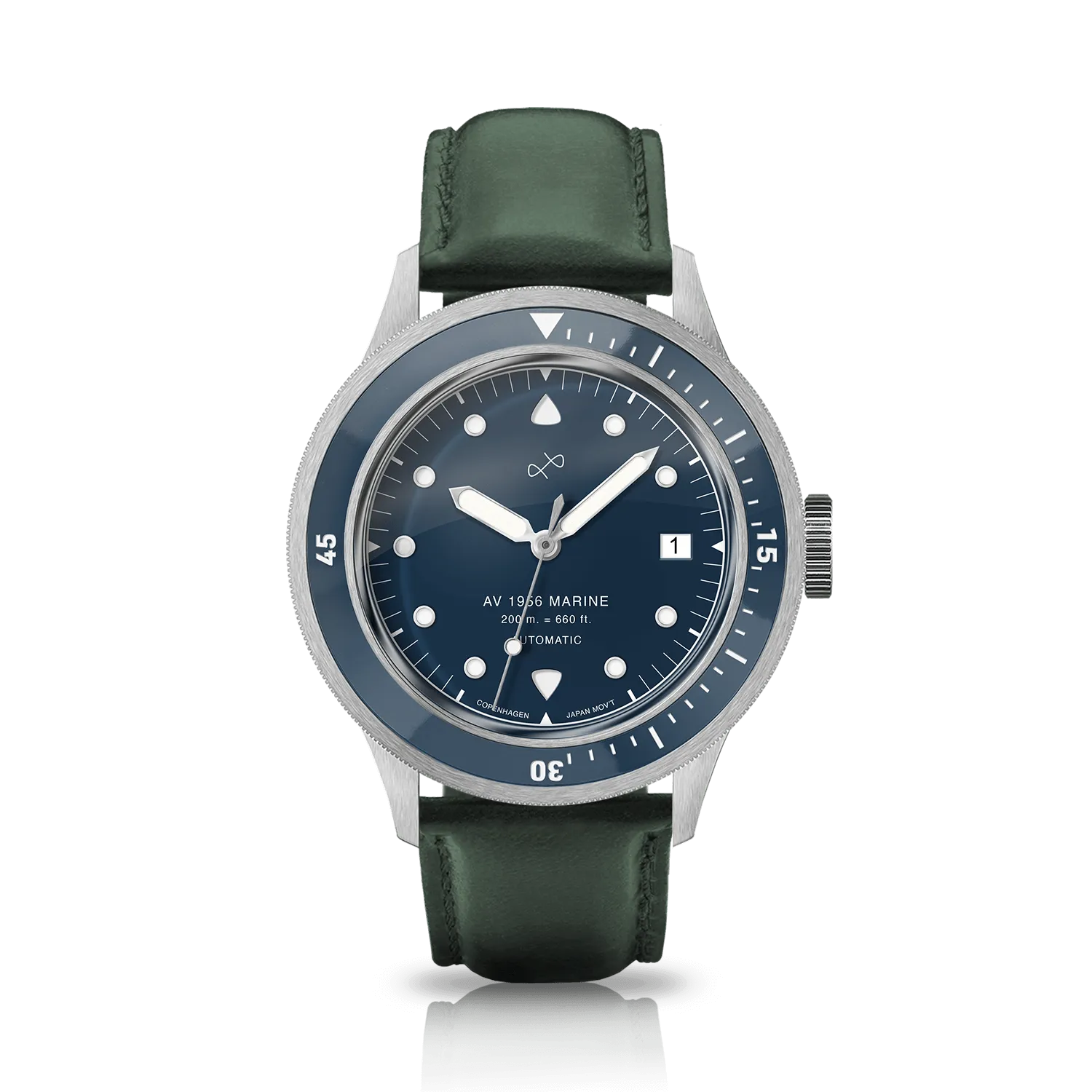 1956 Marine Automatic, Steel / Blue
