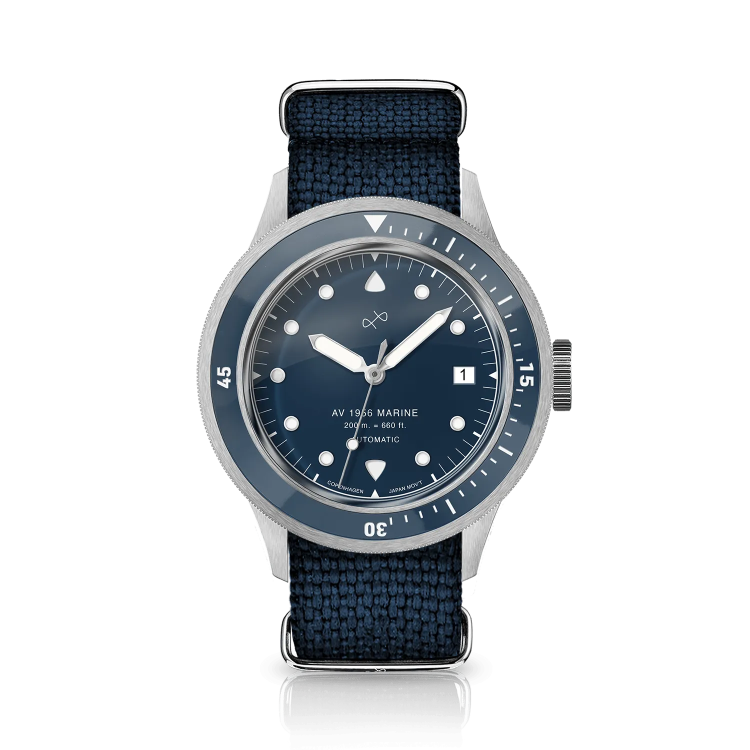 1956 Marine Automatic, Steel / Blue