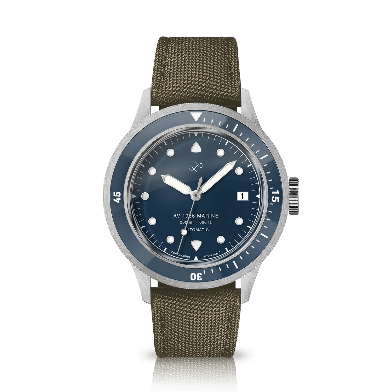 1956 Marine Automatic, Steel / Blue