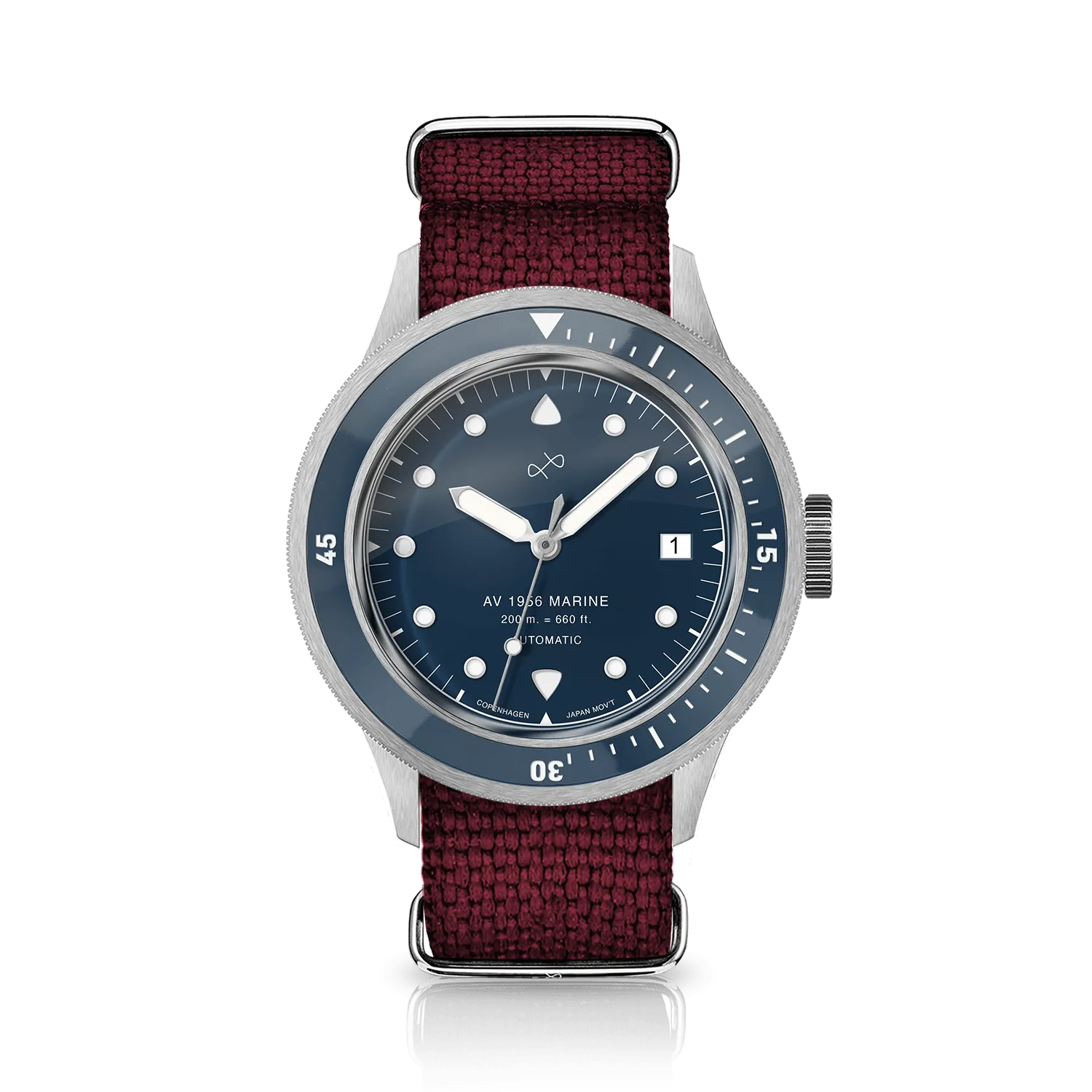 1956 Marine Automatic, Steel / Blue