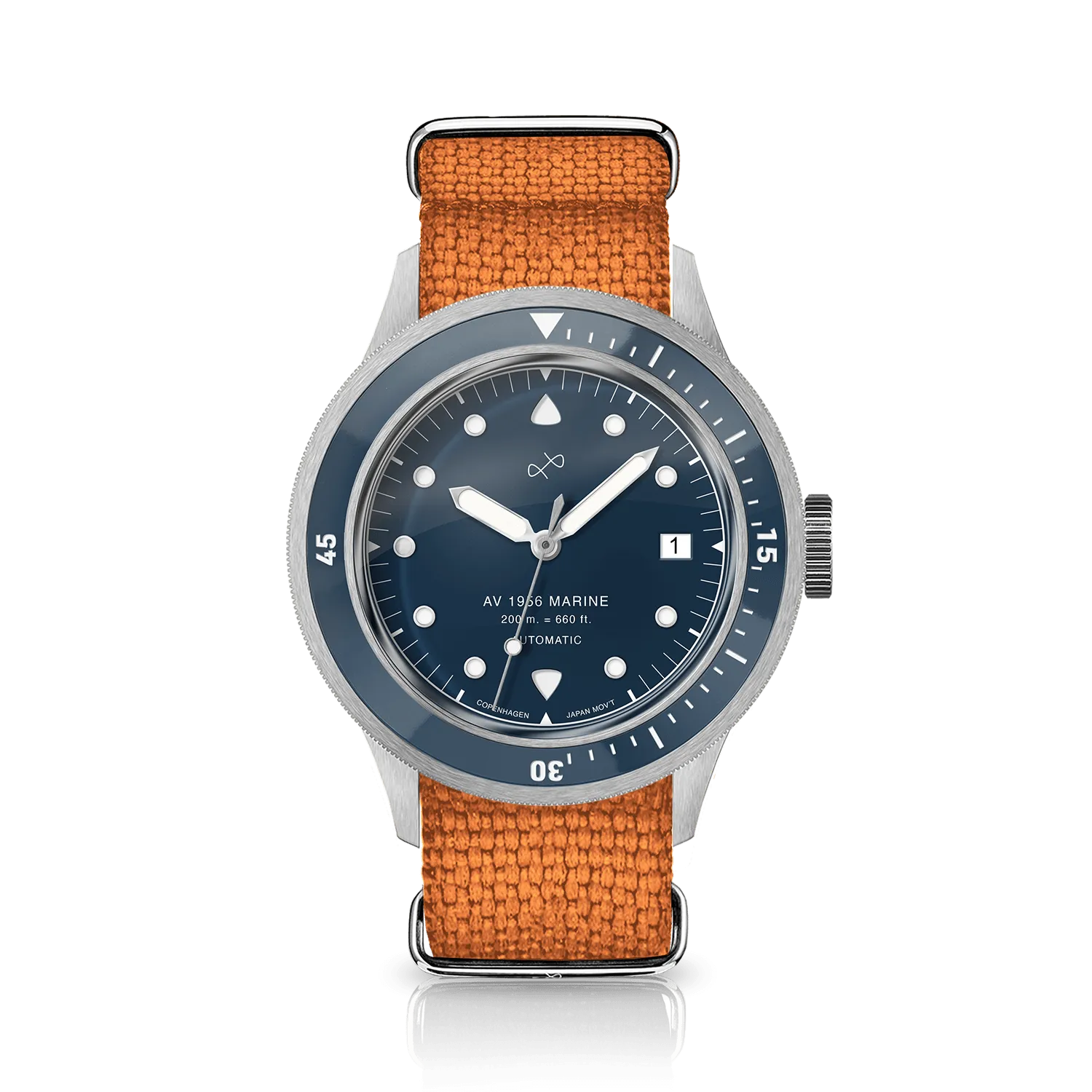 1956 Marine Automatic, Steel / Blue