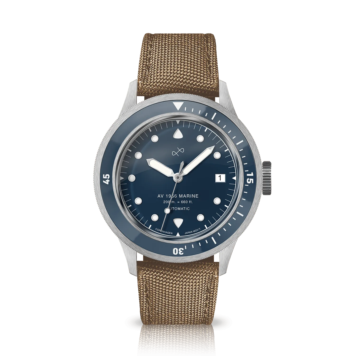 1956 Marine Automatic, Steel / Blue