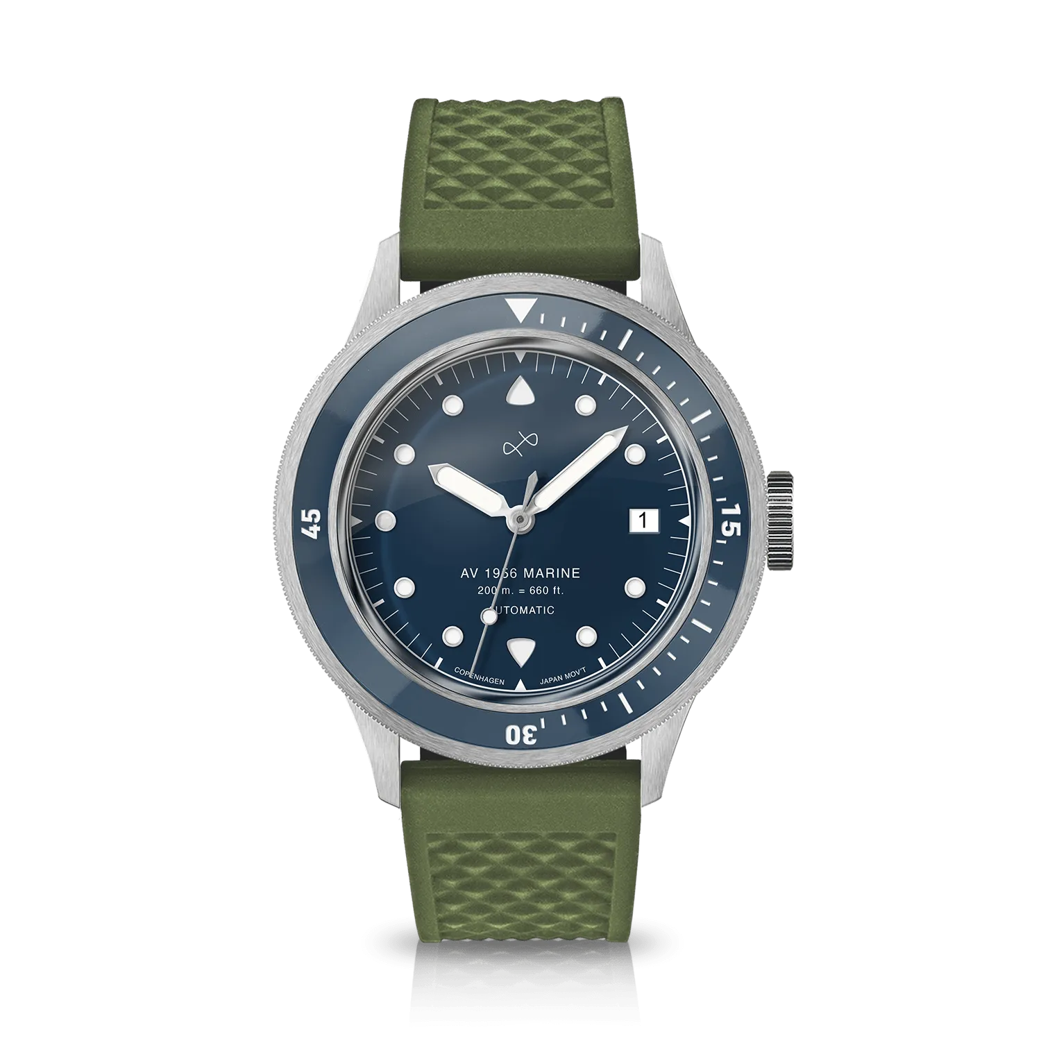 1956 Marine Automatic, Steel / Blue