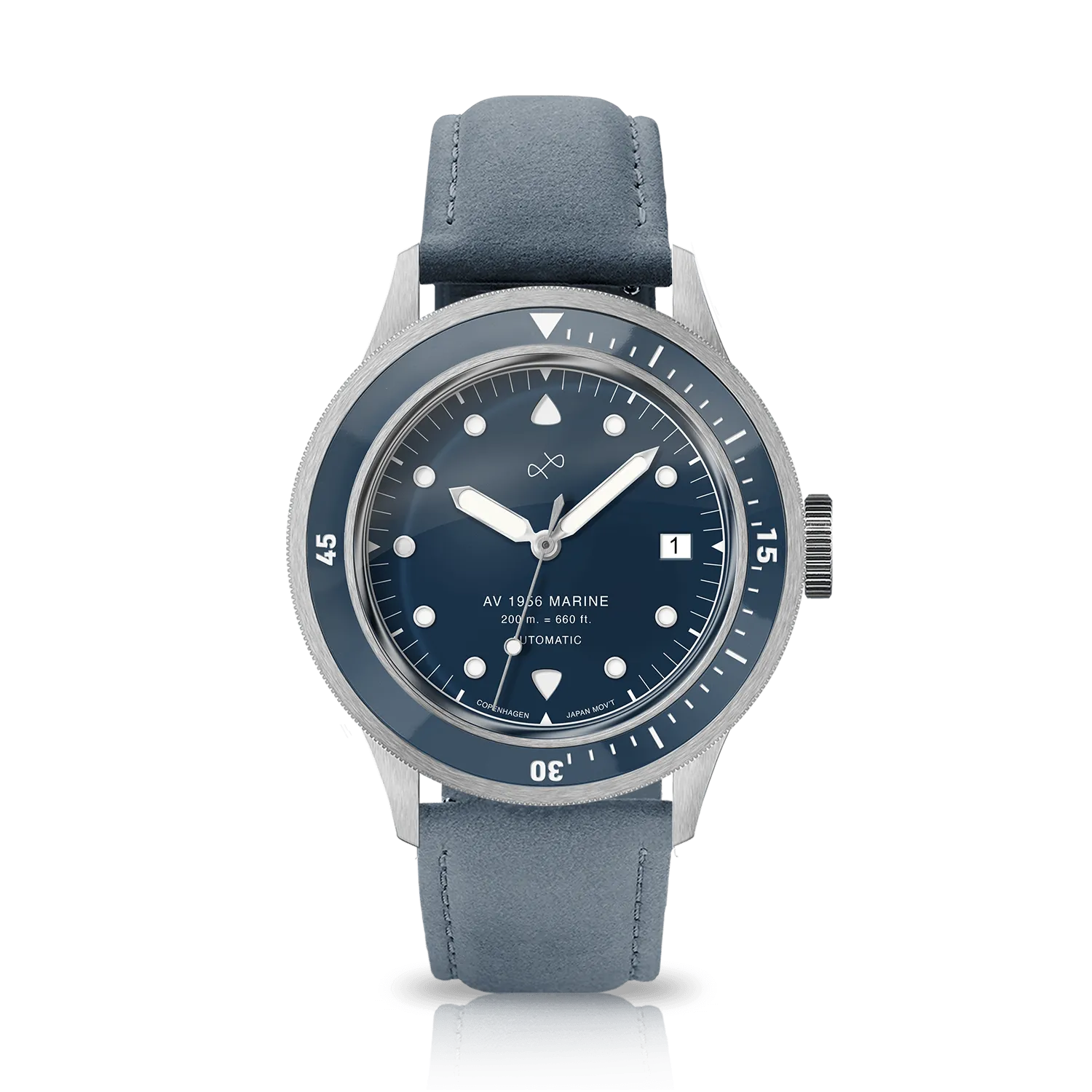 1956 Marine Automatic, Steel / Blue