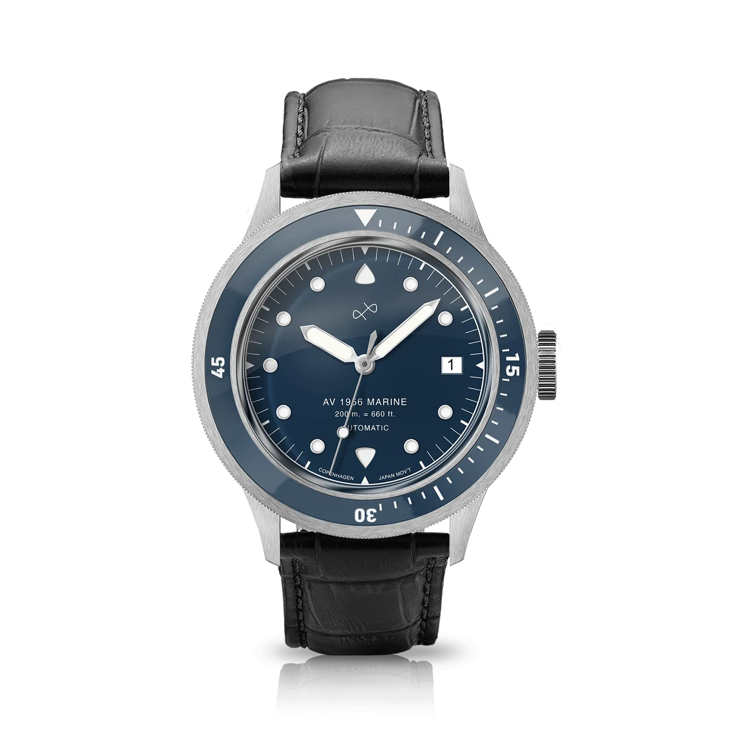 1956 Marine Automatic, Steel / Blue
