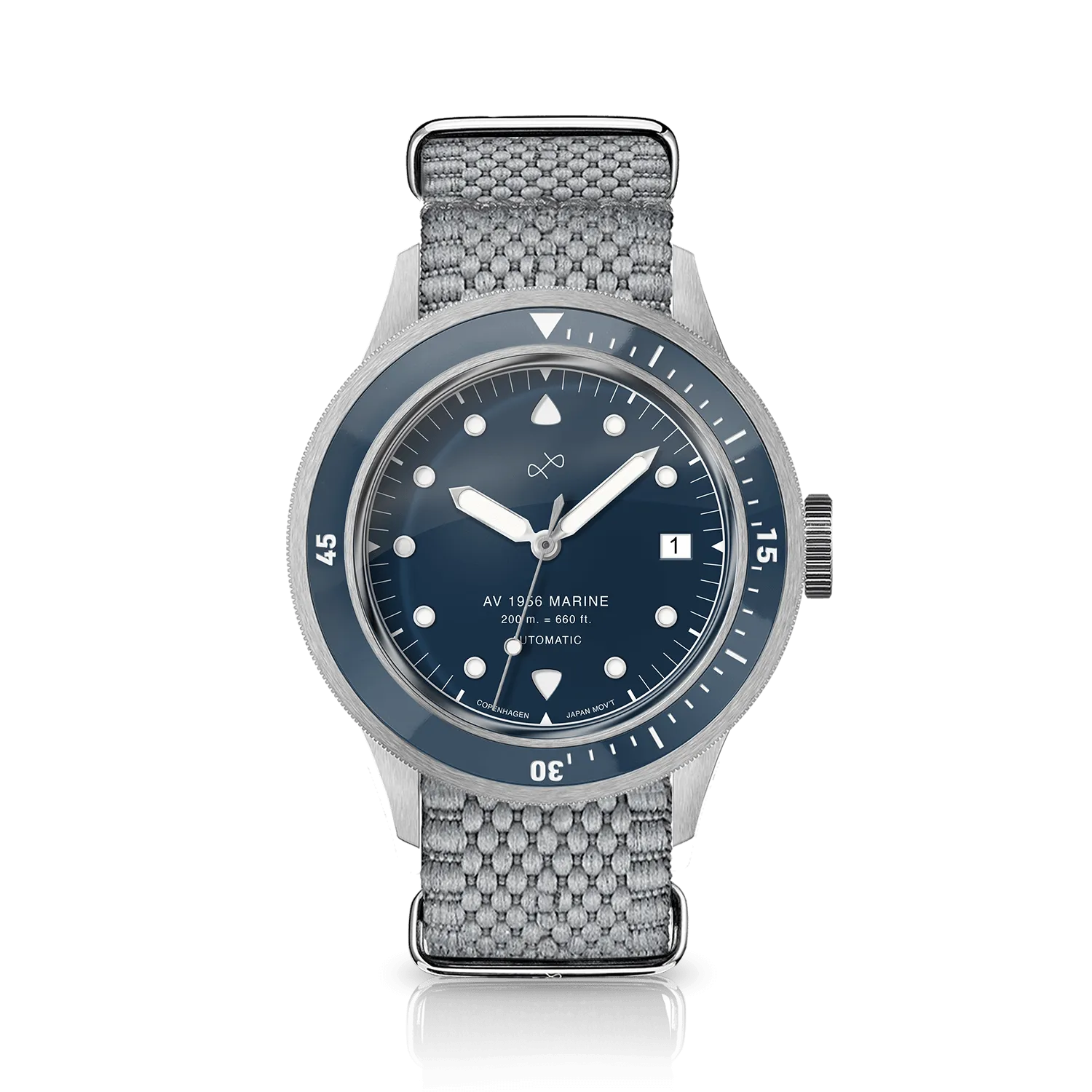 1956 Marine Automatic, Steel / Blue