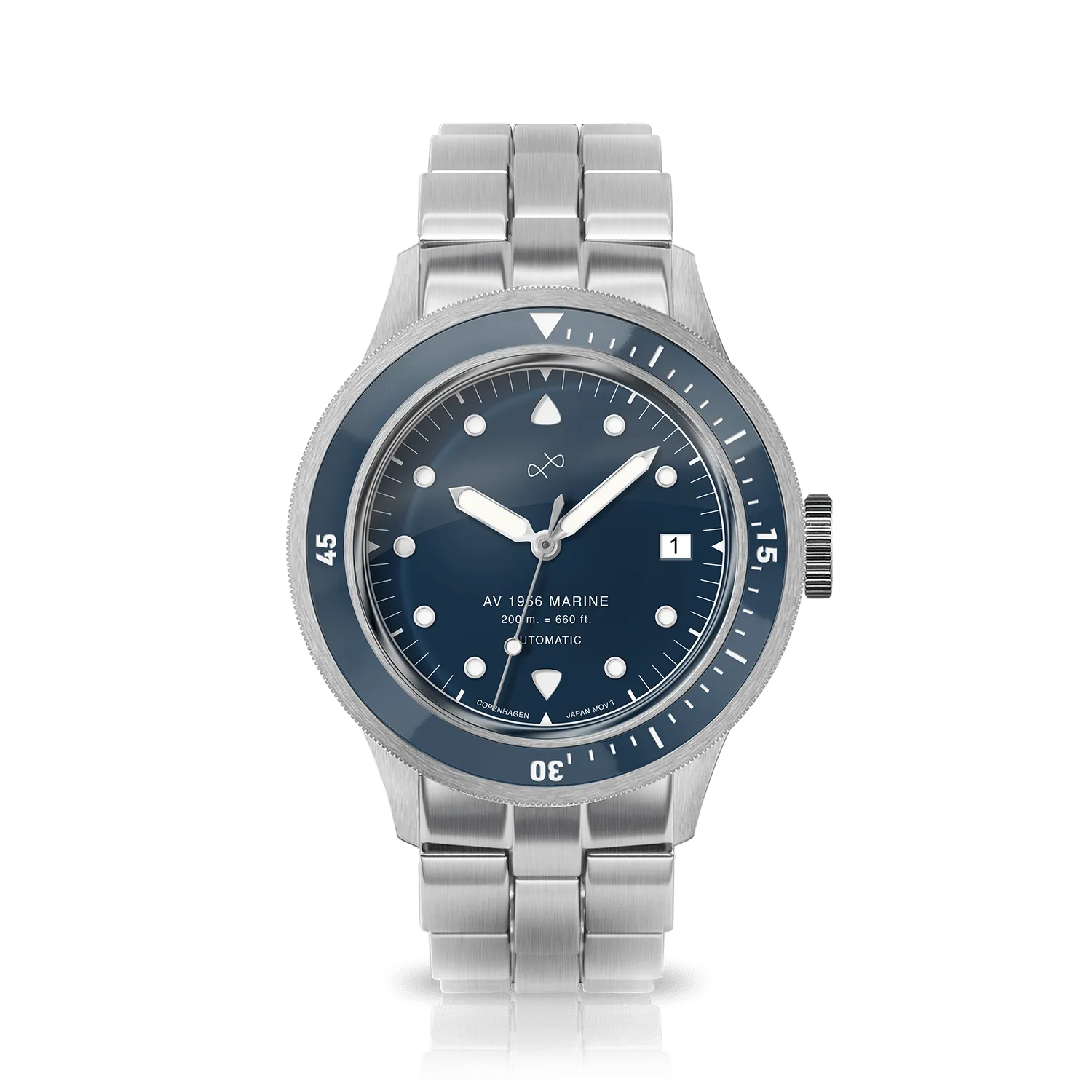 1956 Marine Automatic, Steel / Blue