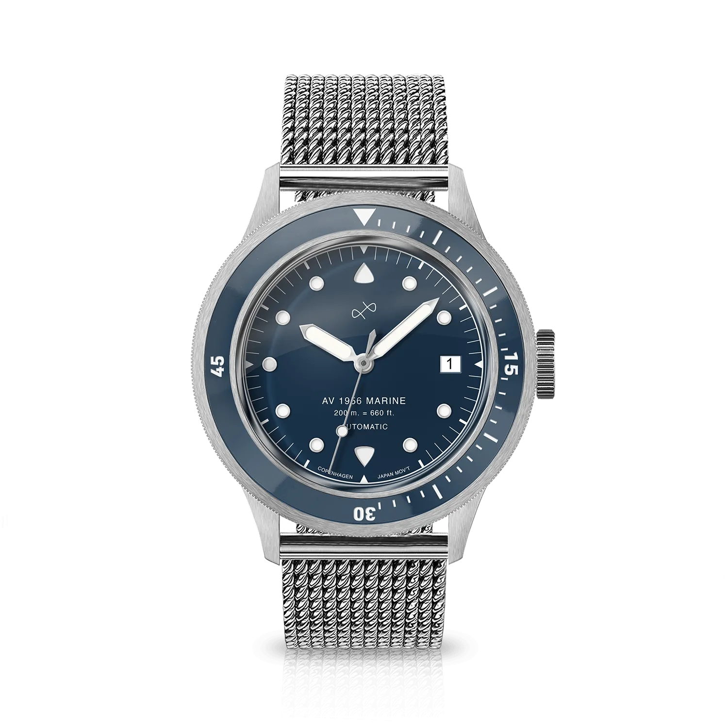 1956 Marine Automatic, Steel / Blue