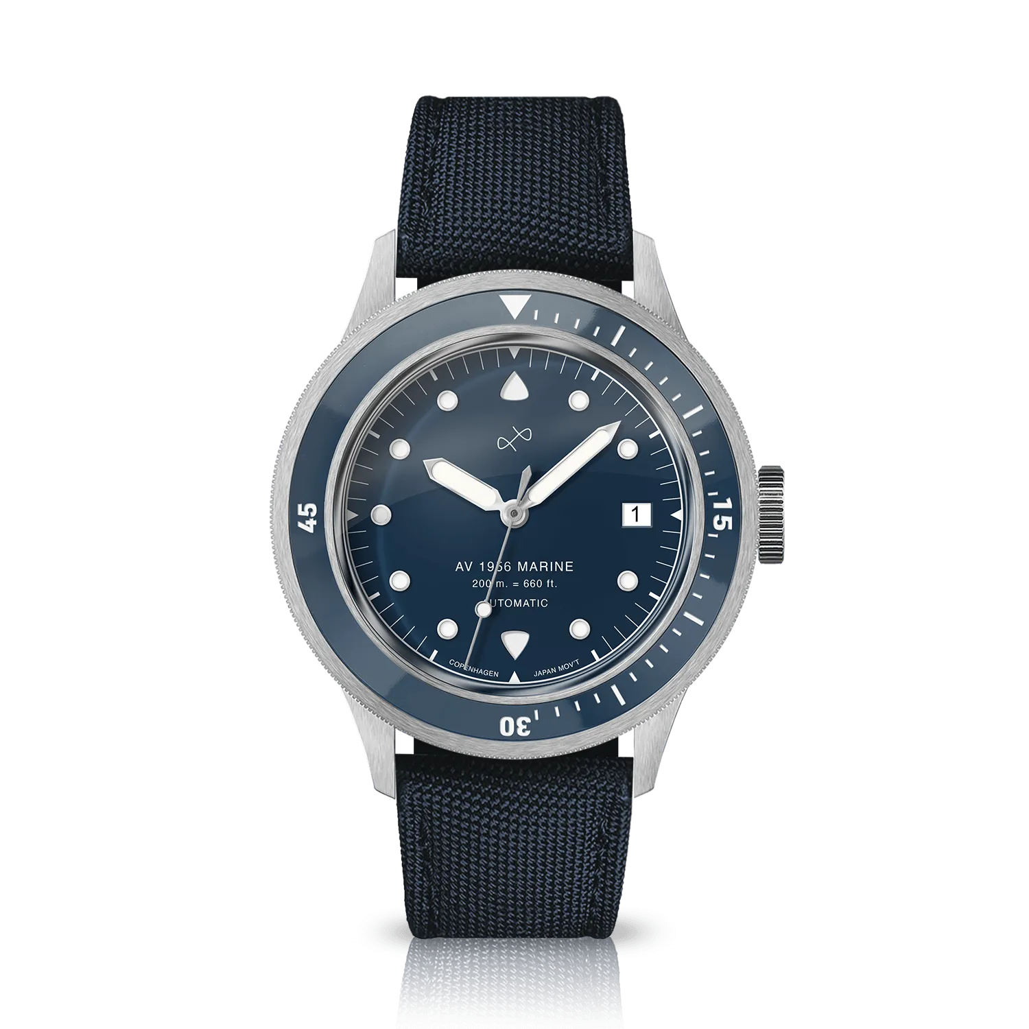 1956 Marine Automatic, Steel / Blue