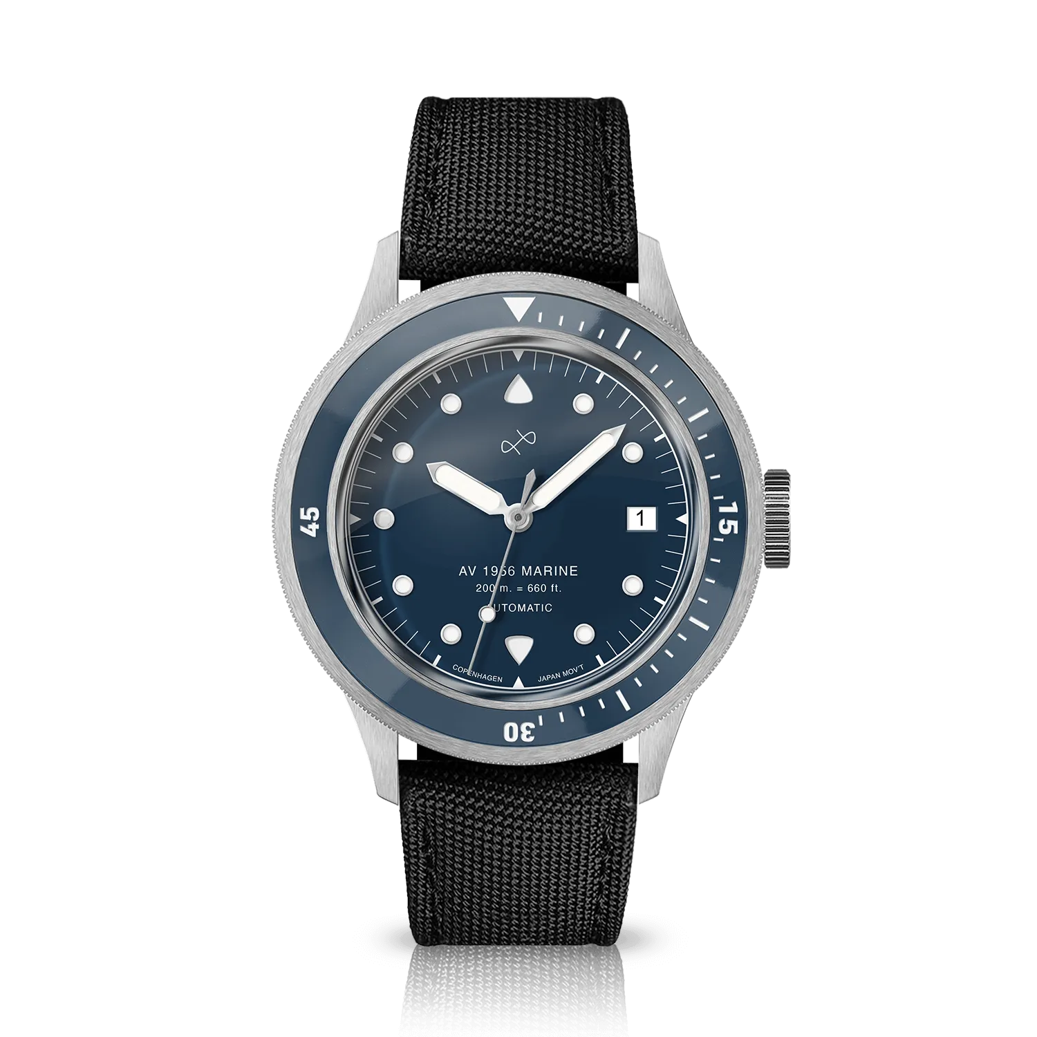 1956 Marine Automatic, Steel / Blue