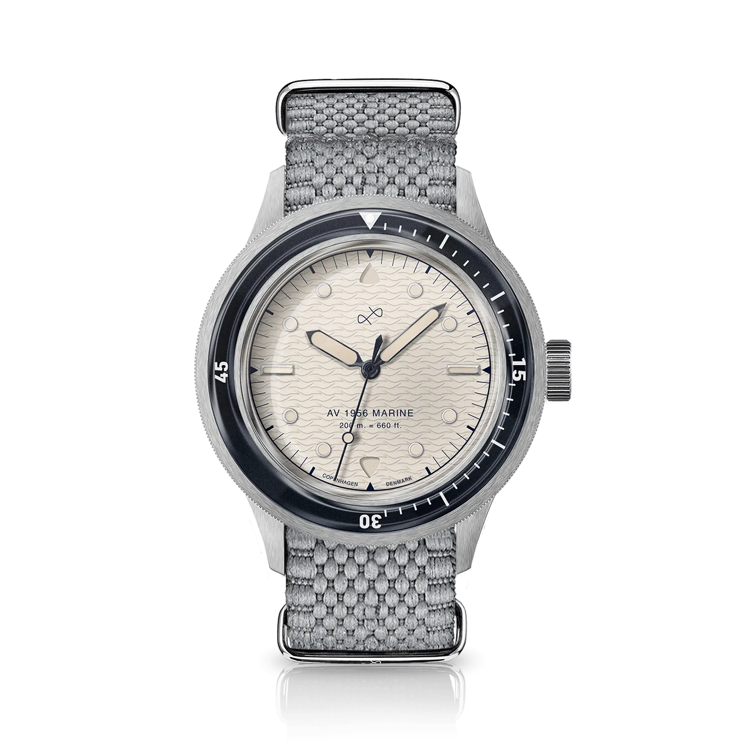1956 Marine, Steel / Navy & Off White