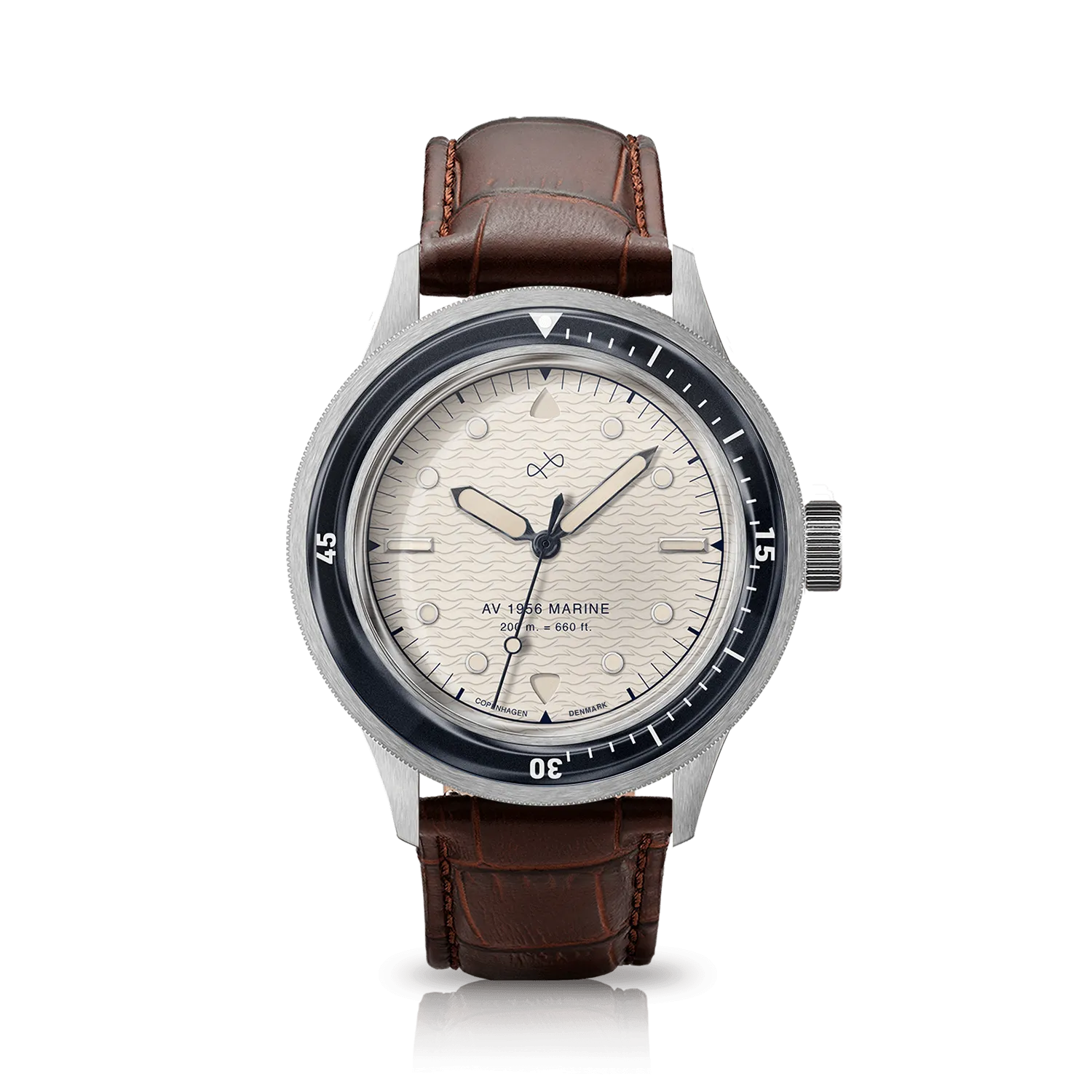 1956 Marine, Steel / Navy & Off White
