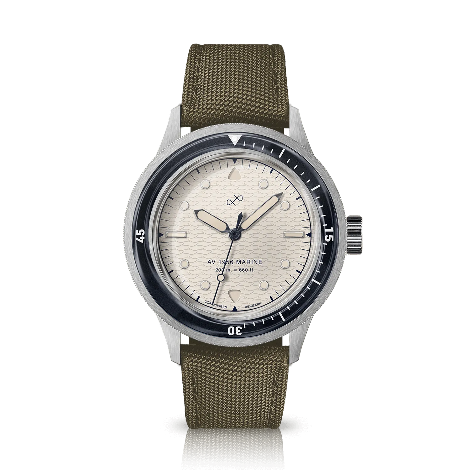 1956 Marine, Steel / Navy & Off White