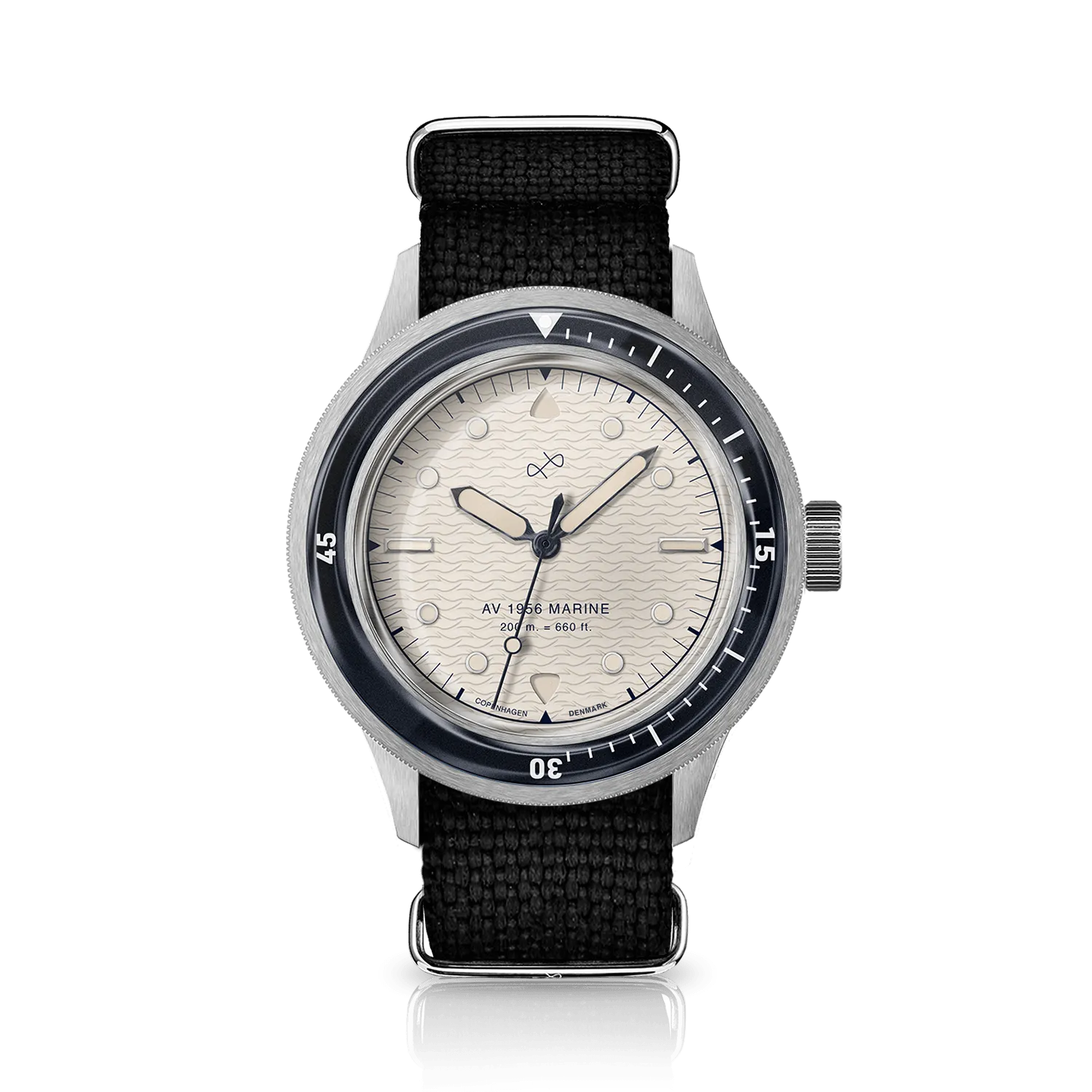 1956 Marine, Steel / Navy & Off White