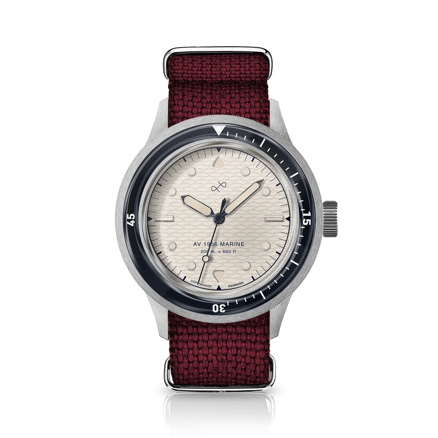 1956 Marine, Steel / Navy & Off White