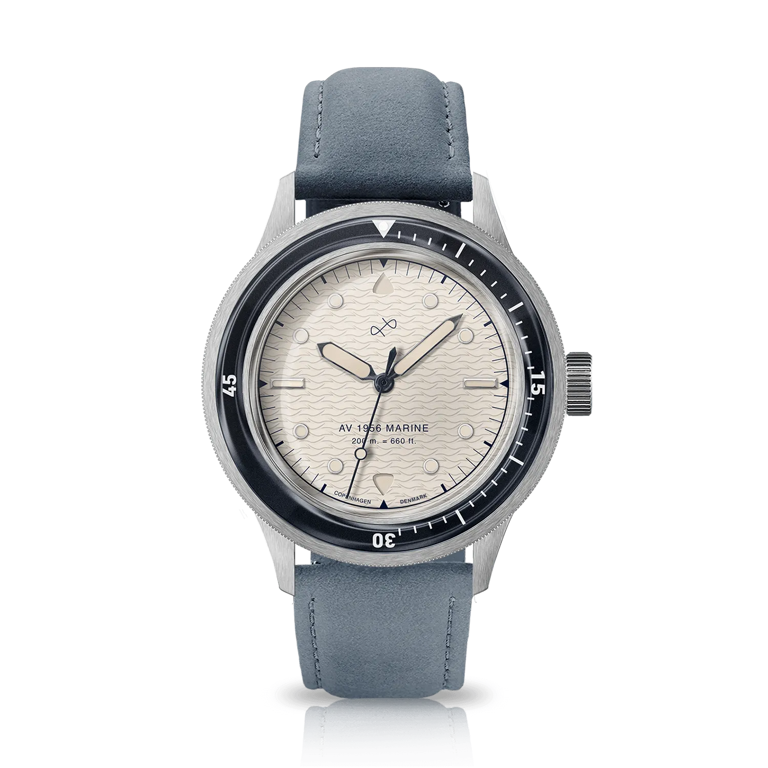 1956 Marine, Steel / Navy & Off White
