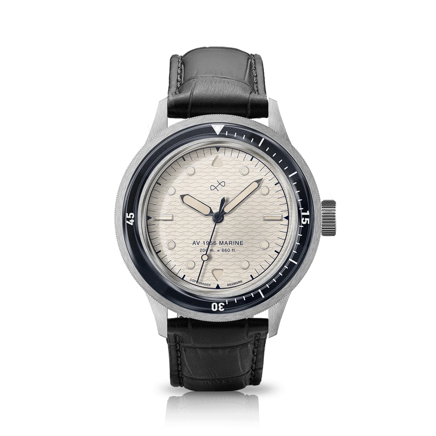 1956 Marine, Steel / Navy & Off White