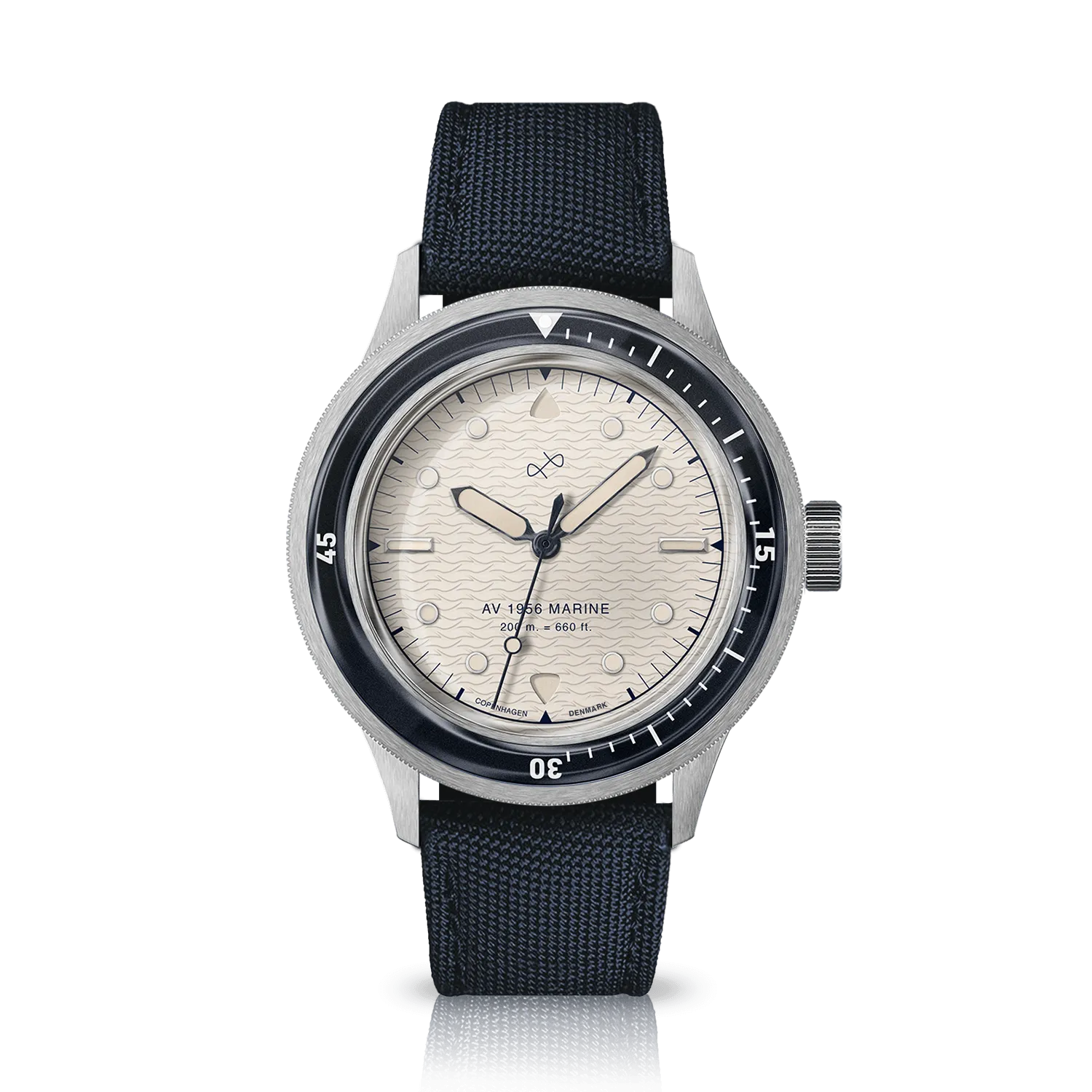 1956 Marine, Steel / Navy & Off White