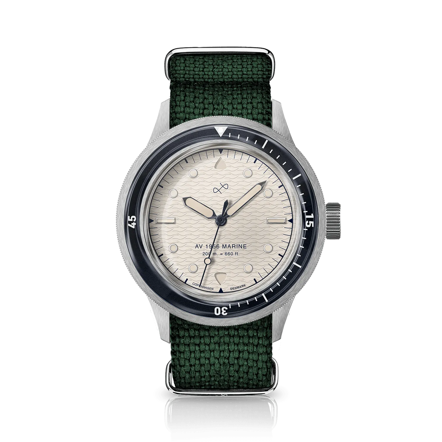 1956 Marine, Steel / Navy & Off White
