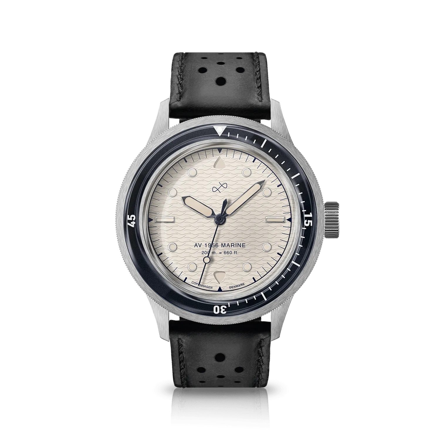 1956 Marine, Steel / Navy & Off White