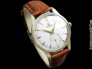 1956 Omega Vintage Mens Classic Mid Century Dress Watch, Automatic - 14K Gold Filled