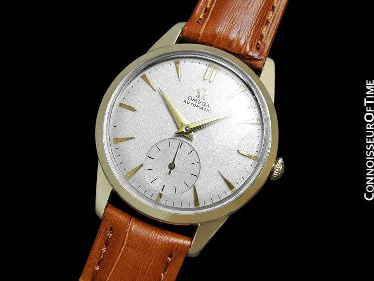 1956 Omega Vintage Mens Classic Mid Century Dress Watch, Automatic - 14K Gold Filled