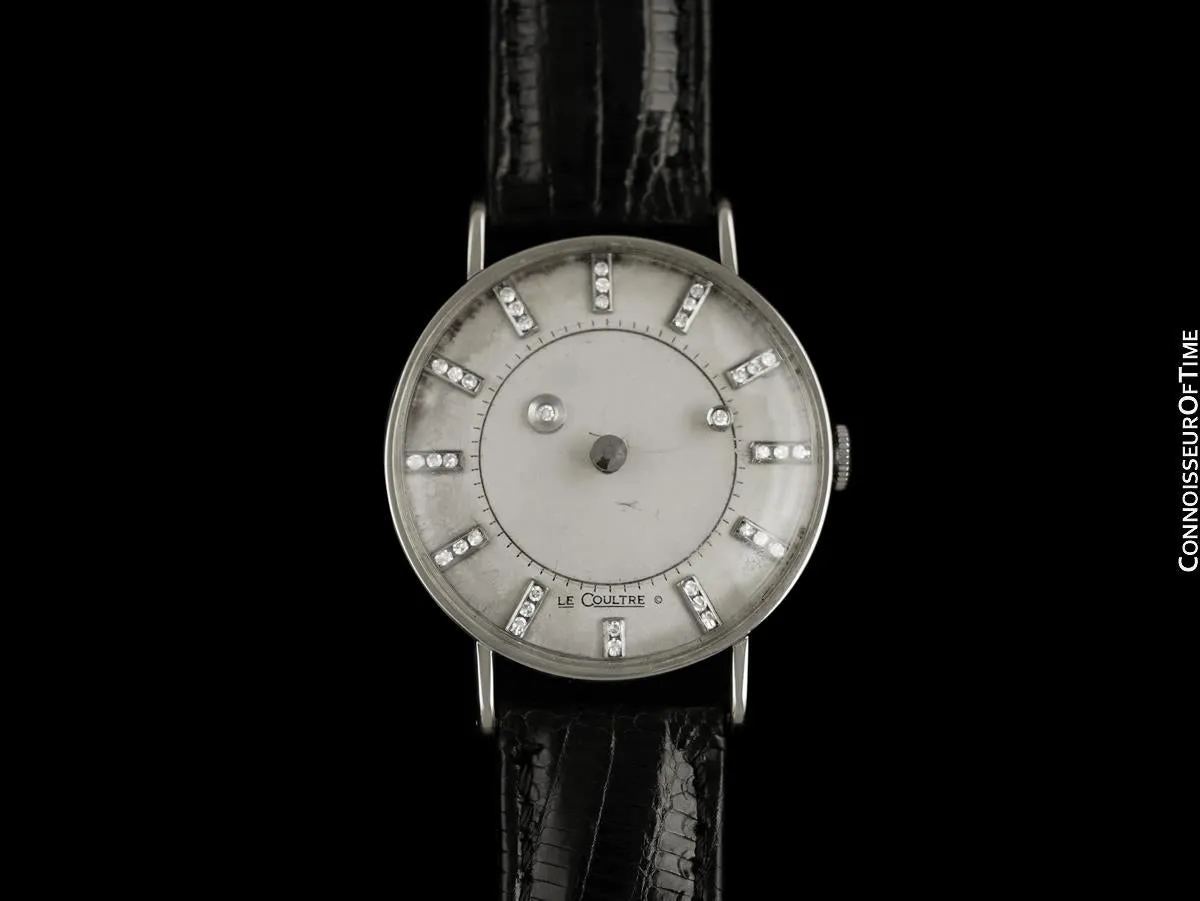 1957 Jaeger-LeCoultre / Vacheron & Constantin Vintage Galaxy Mystery Dial - 14K White Gold & Diamonds