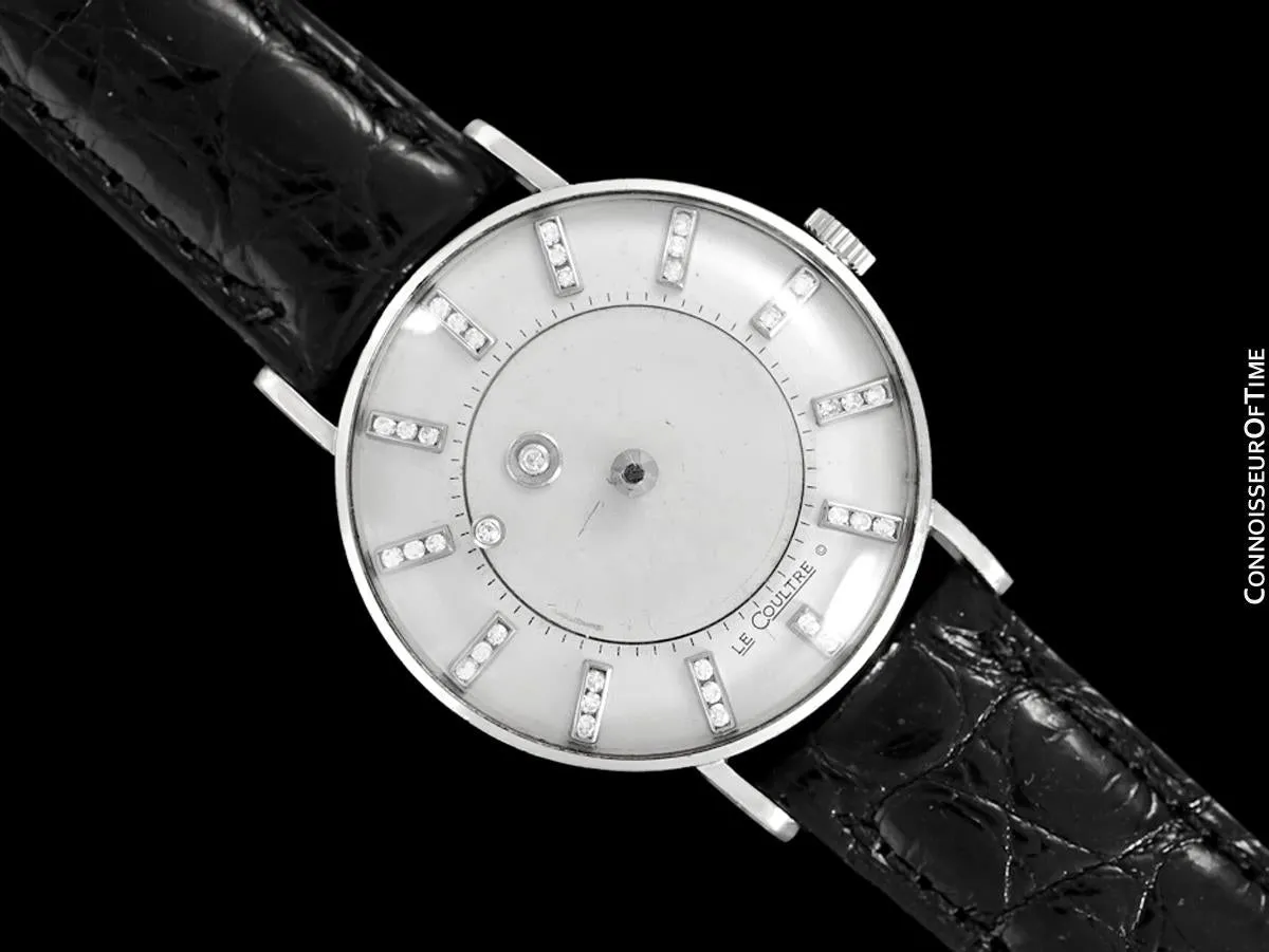 1957 Jaeger-LeCoultre / Vacheron & Constantin Vintage Galaxy Mystery Dial - 14K White Gold & Diamonds