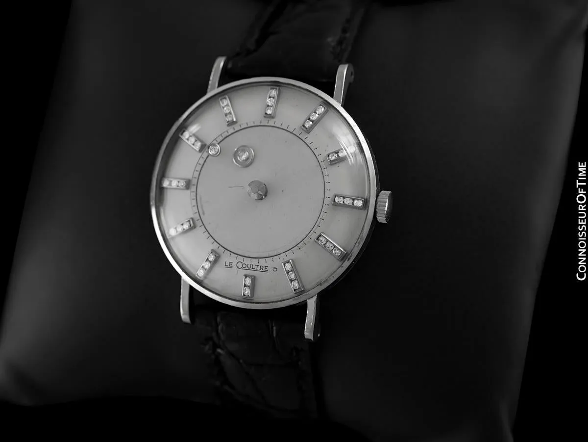1957 Jaeger-LeCoultre / Vacheron & Constantin Vintage Galaxy Mystery Dial - 14K White Gold & Diamonds