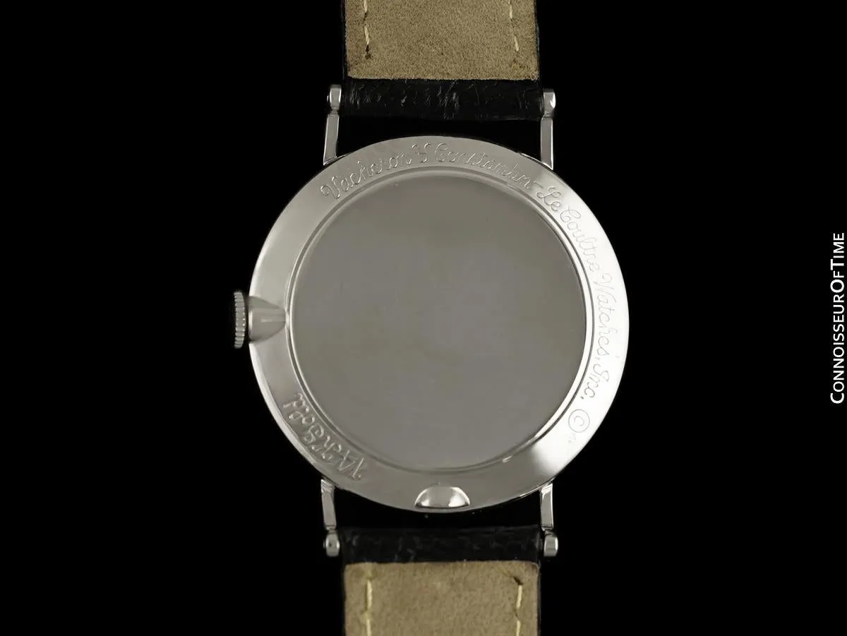 1957 Jaeger-LeCoultre / Vacheron & Constantin Vintage Galaxy Mystery Dial - 14K White Gold & Diamonds